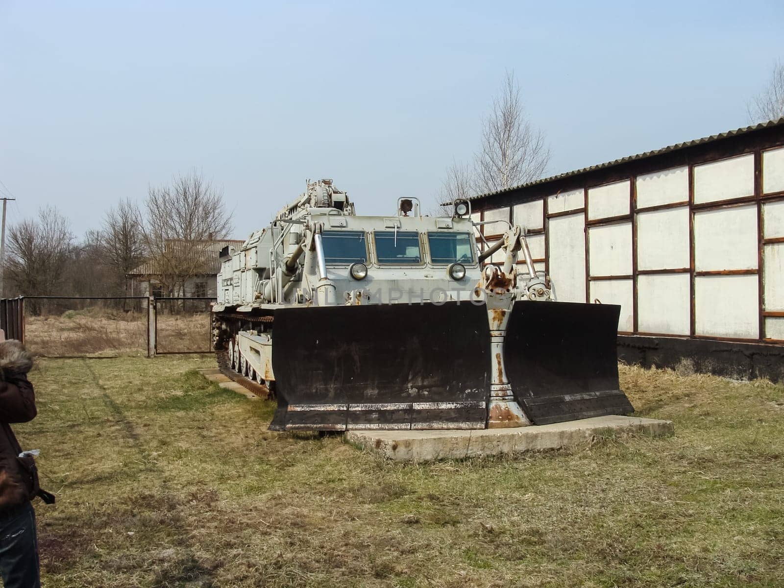 Abandoned vehicles involved in the elimination of the Chernobyl accident.