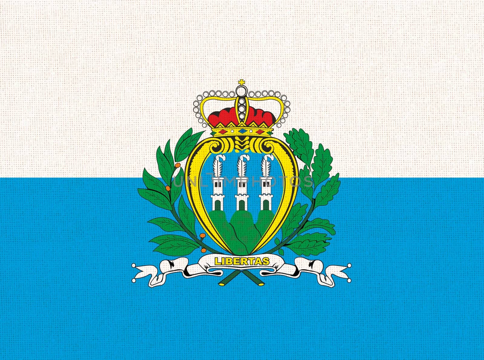 Flag of San Marino. San Marino flag. National San Marino symbol. national flag. European country. European microstates. European country. illustration