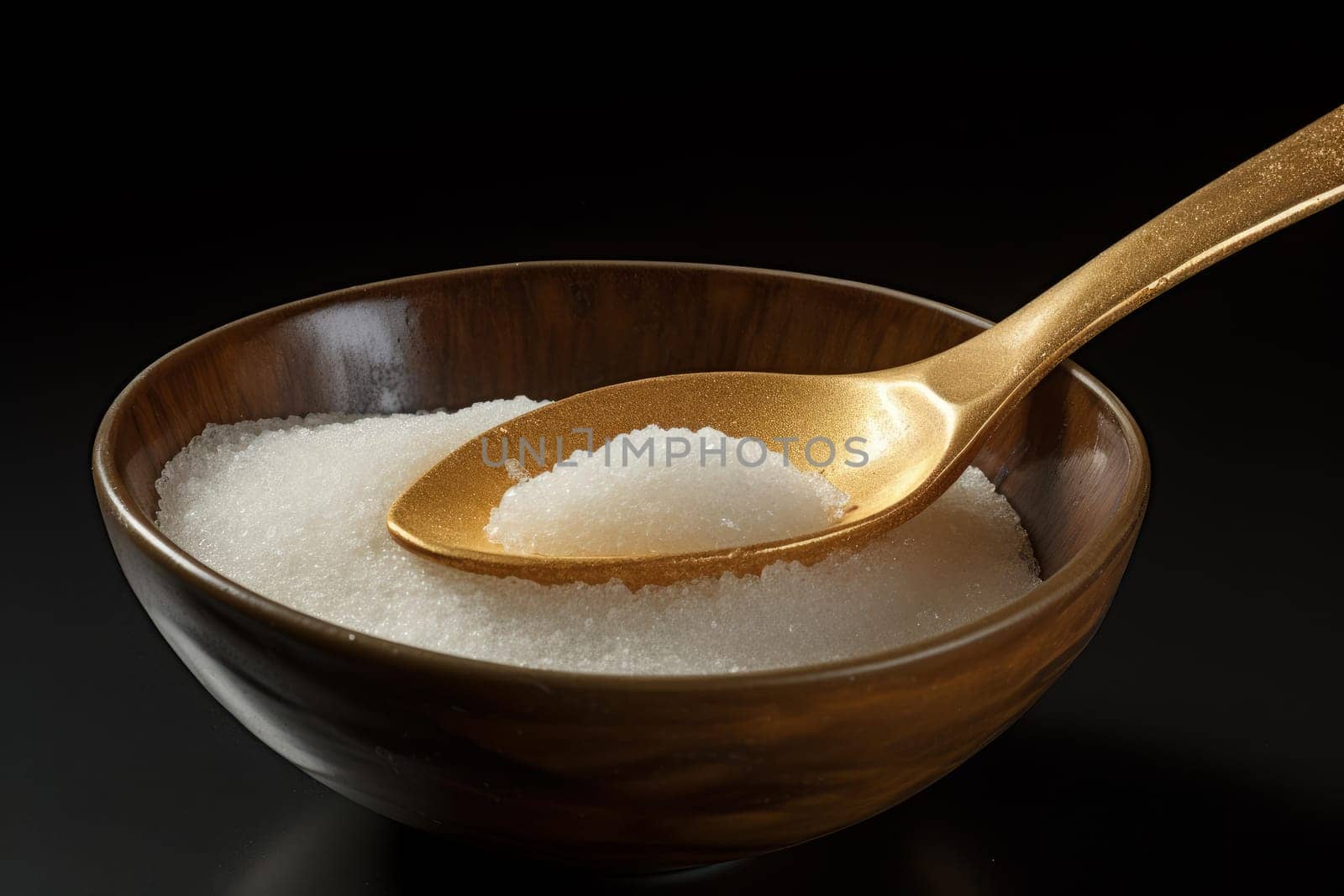 Textured Spices powder spoon. Herb flavor. Generate Ai