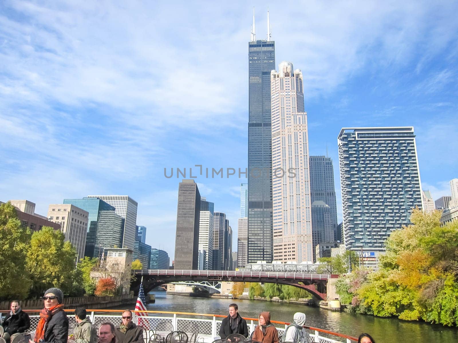 Chicago, USA - June 21, 2017: Willis Tower. Chicago is the city of skyscrapers. Chicago streets, buildings and attractions of the city of Chicago.