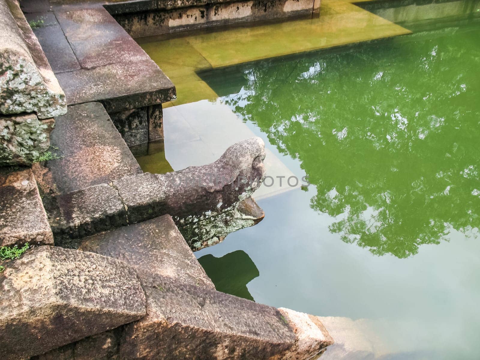 Polonnaruwa, Sri Lanka. The ruins of an ancient temple, traces of an ancient highly developed civilization.