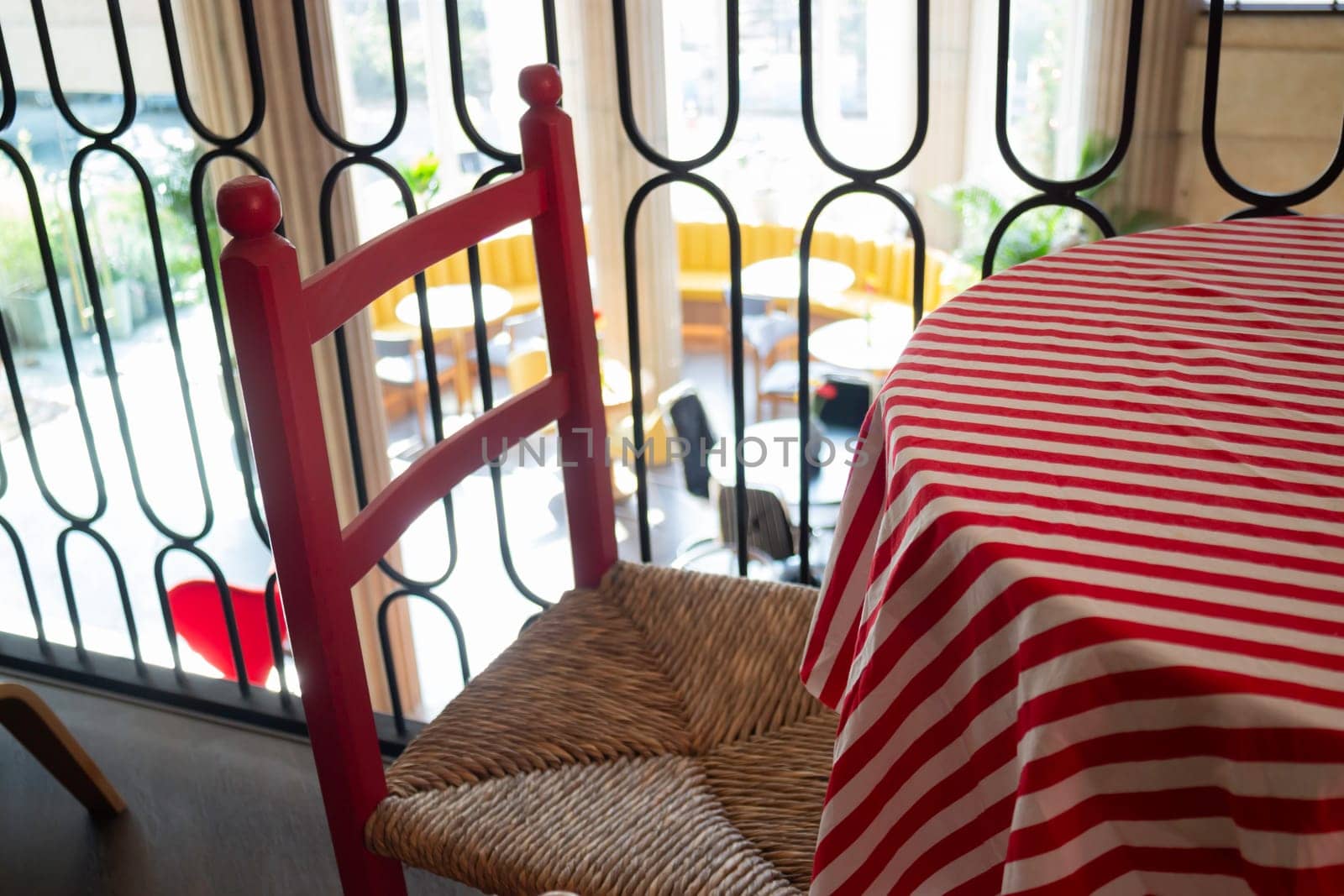 Retro romantic cafe and restaurant decoration, stock photo