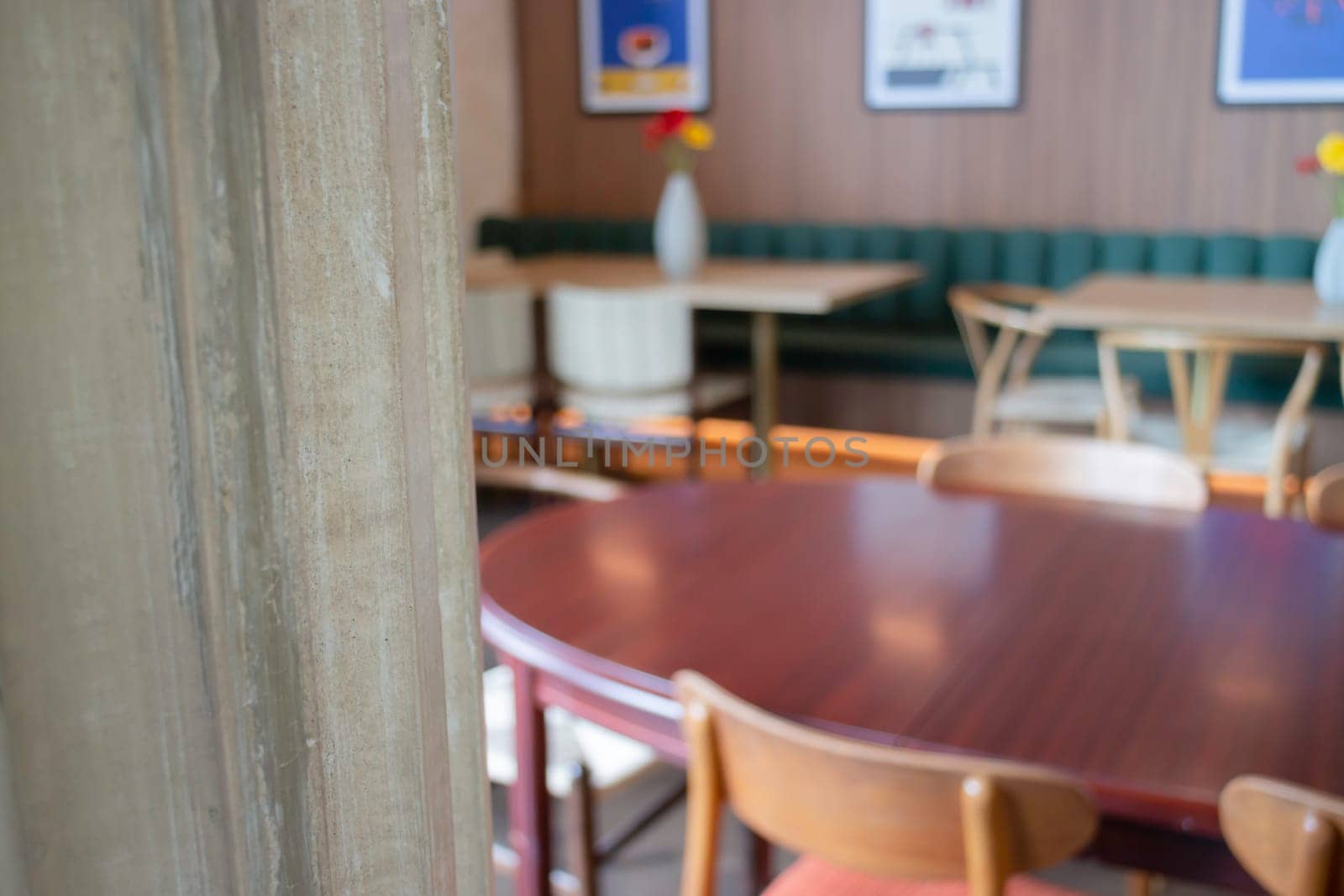 Retro romantic cafe and restaurant decoration, stock photo