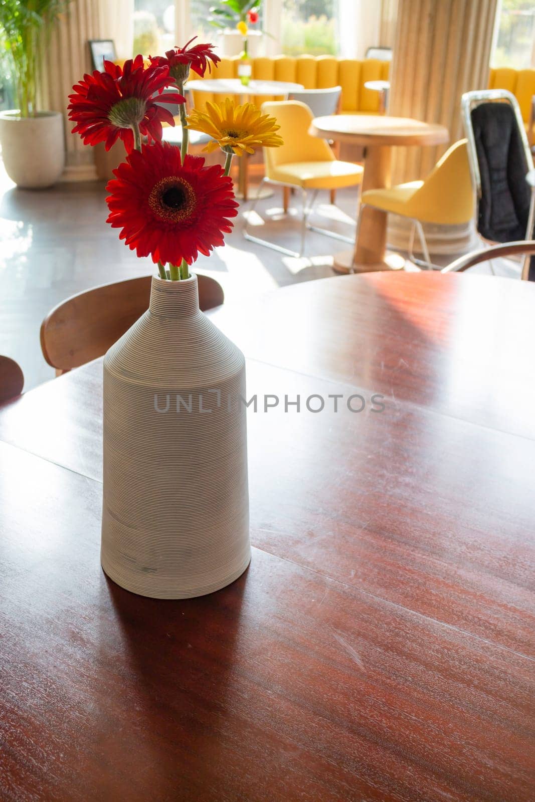 Retro romantic cafe and restaurant decoration, stock photo