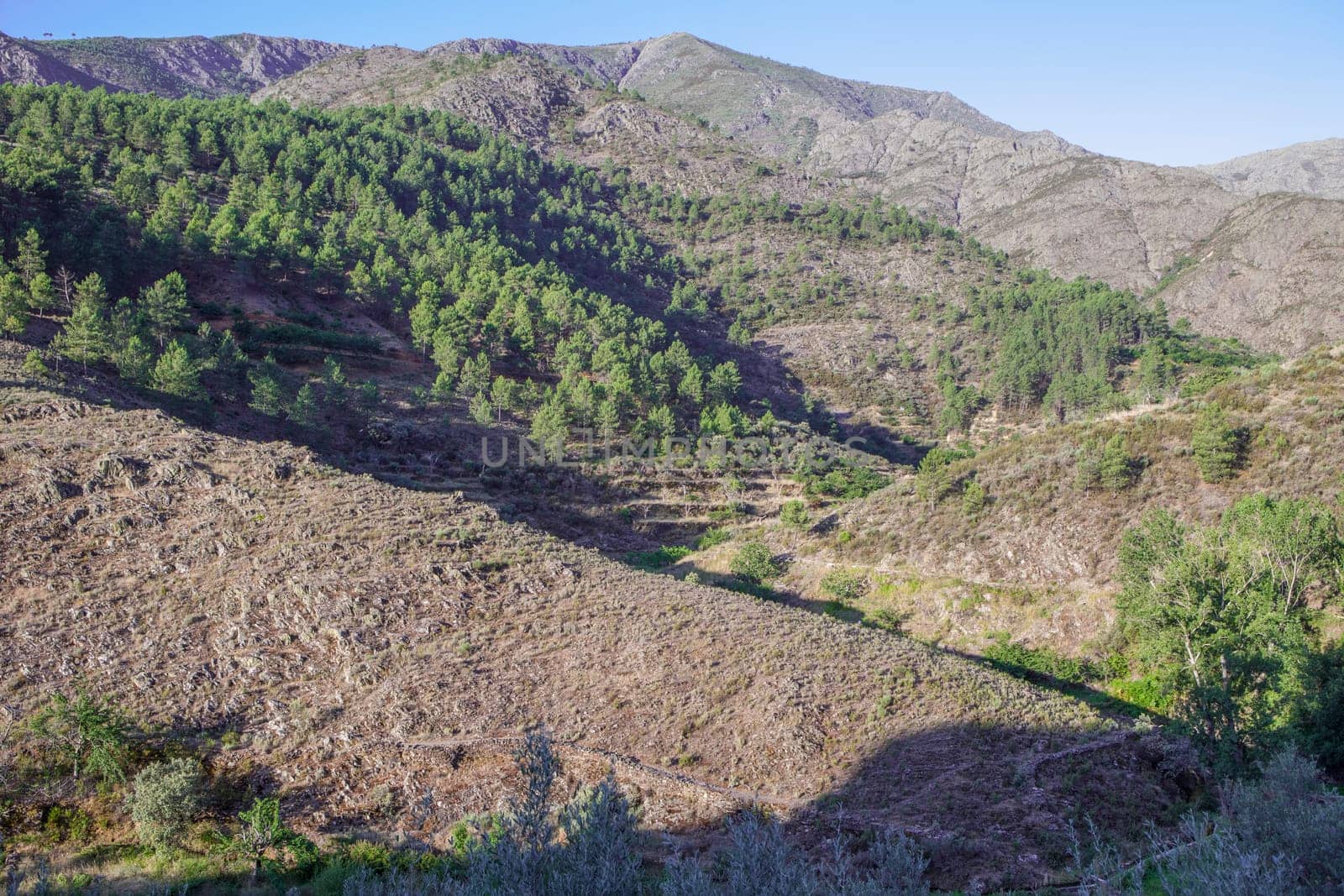 Las Hurdes orography, Caceres, Extremadura, Spain. Land full of misteries and charm