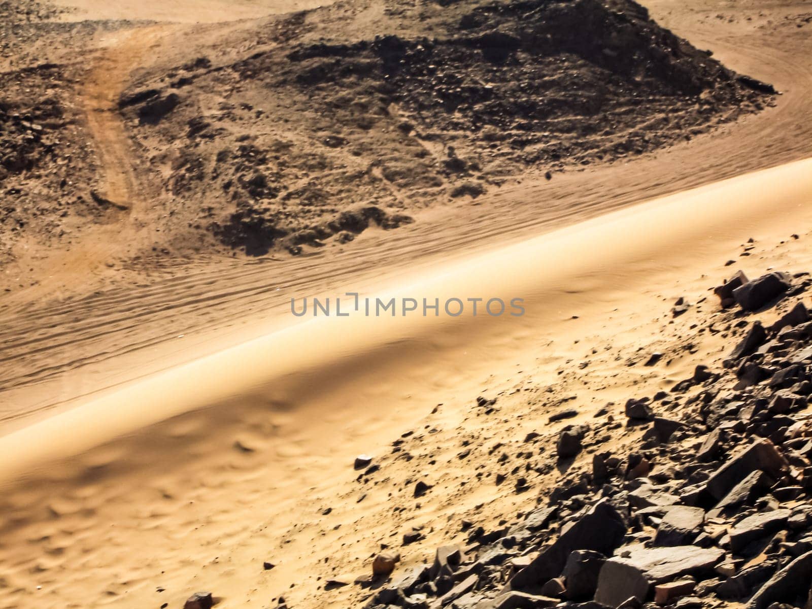 Egyptian desert the beginning of the desert sugar in Egypt
