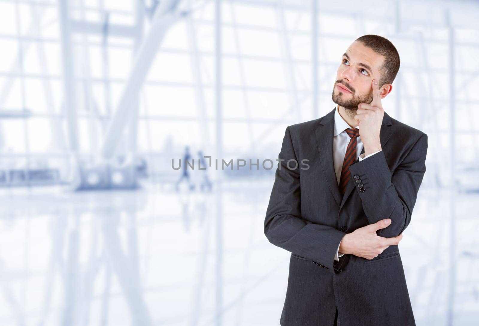 young business man portrait at the office