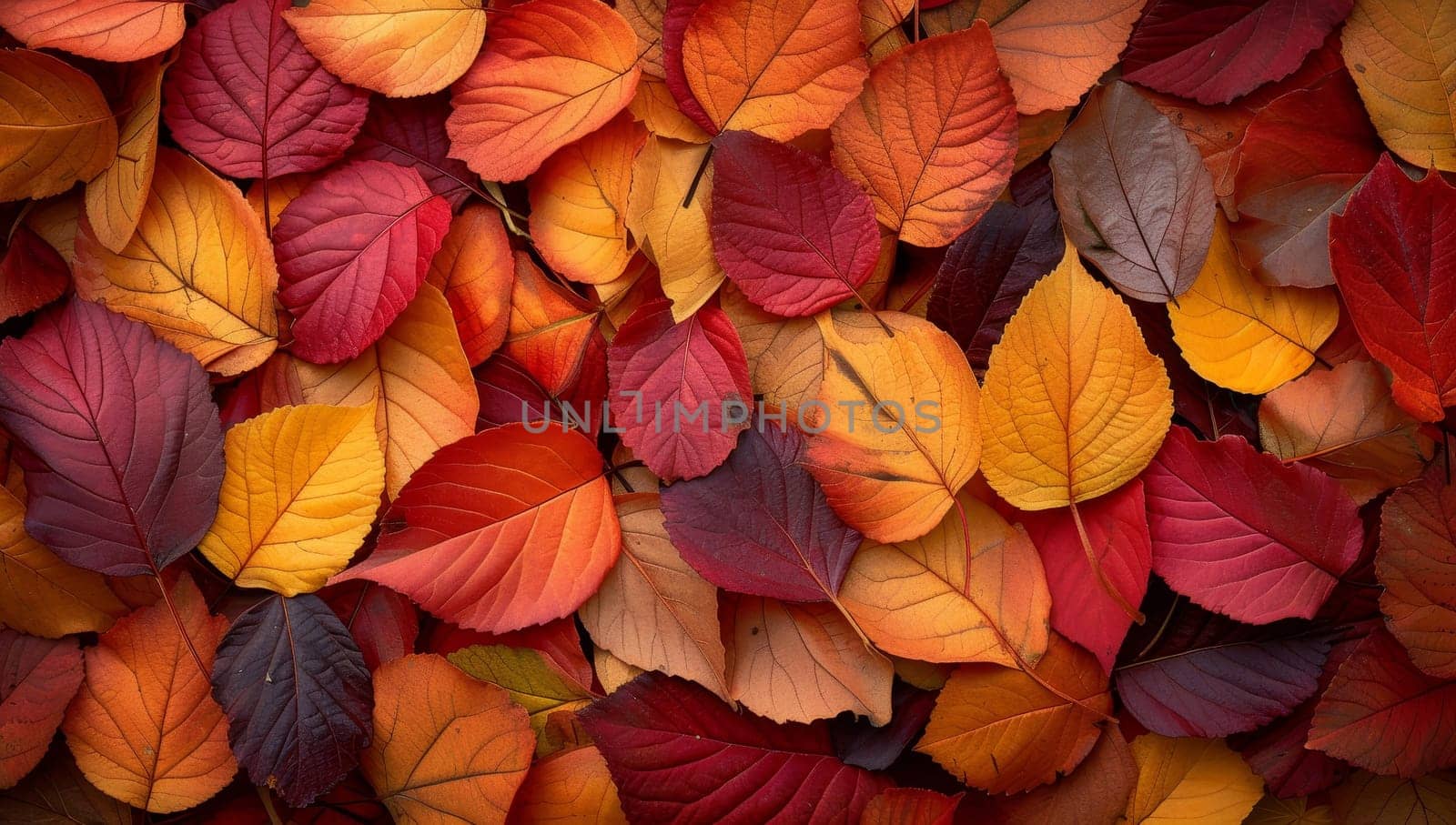 Colorful autumn leaves background. Red, orange, yellow and red leaves texture.
