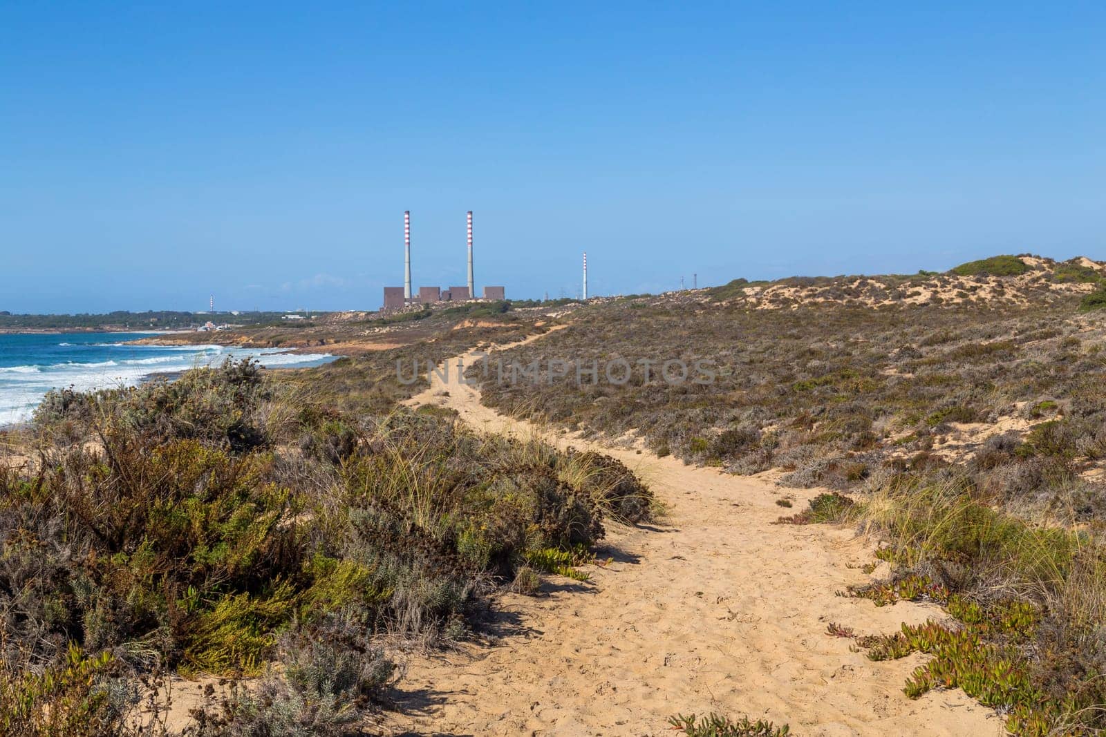 Landscape of Sao Torpes coast in Alentejo, Portugal