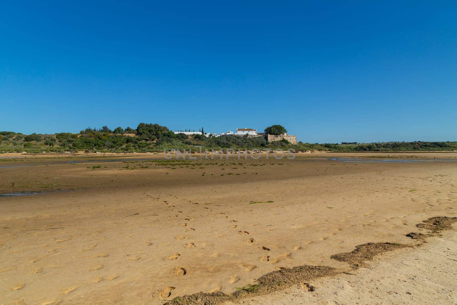 Beautiful beach in Algarve south coast, Cacela Velha, Portugal