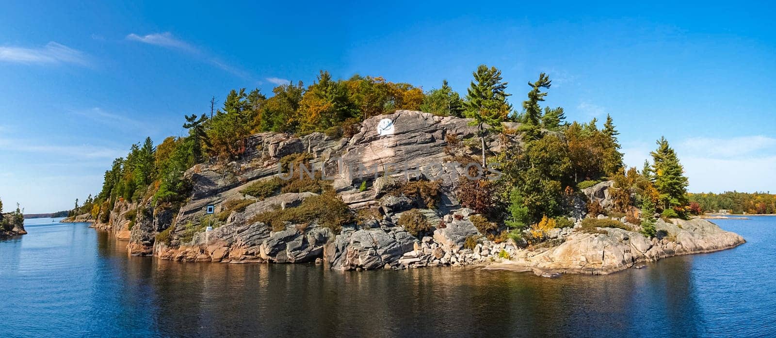Autumn on the shore of Lake Huron, a beautiful autumn landscape.