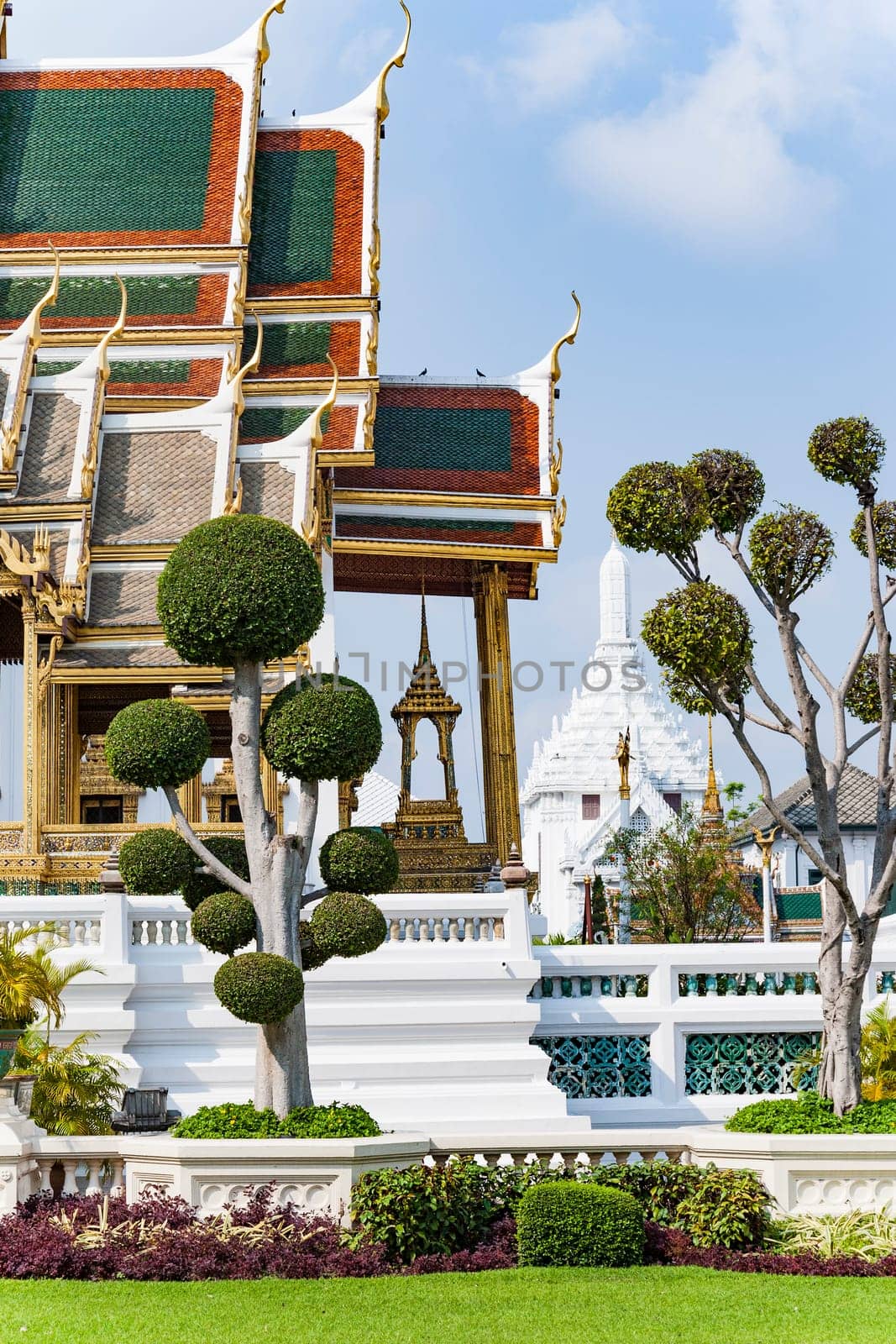 Bangkok, Thailand - January 4, 2010: famous Pavillion Phra Tinang Aporn  in the Grand Palace in Bangkok, Thailand.