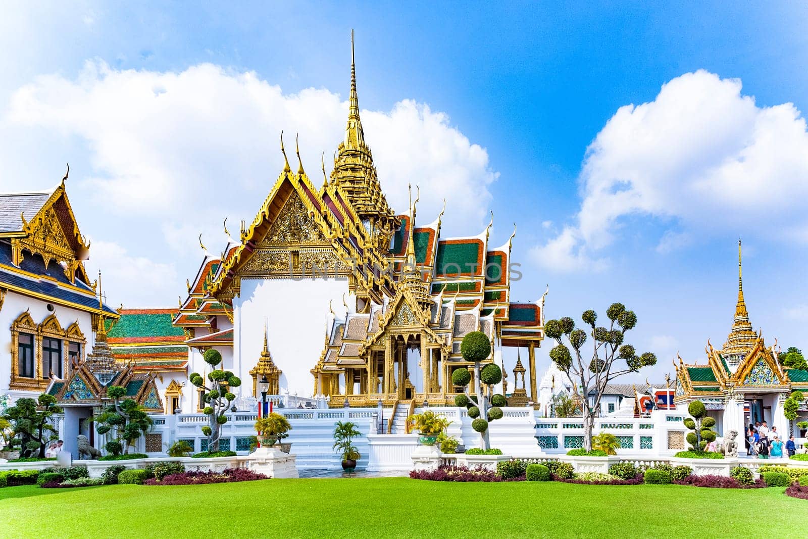 Bangkok, Thailand - January 4, 2010: famous Pavillion Phra Tinang Aporn  in the Grand Palace in Bangkok, Thailand.