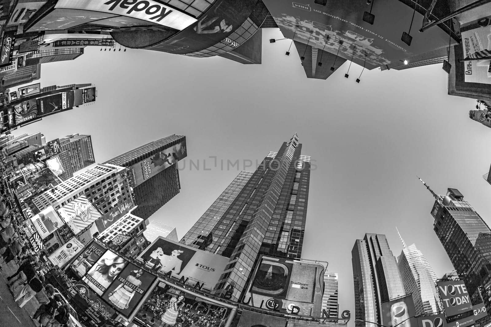 New York, USA - July 8, 2010: Times Square, featured with Broadway Theaters and huge number of LED signs, is a symbol of New York City and the United States in Manhattan, New York City.