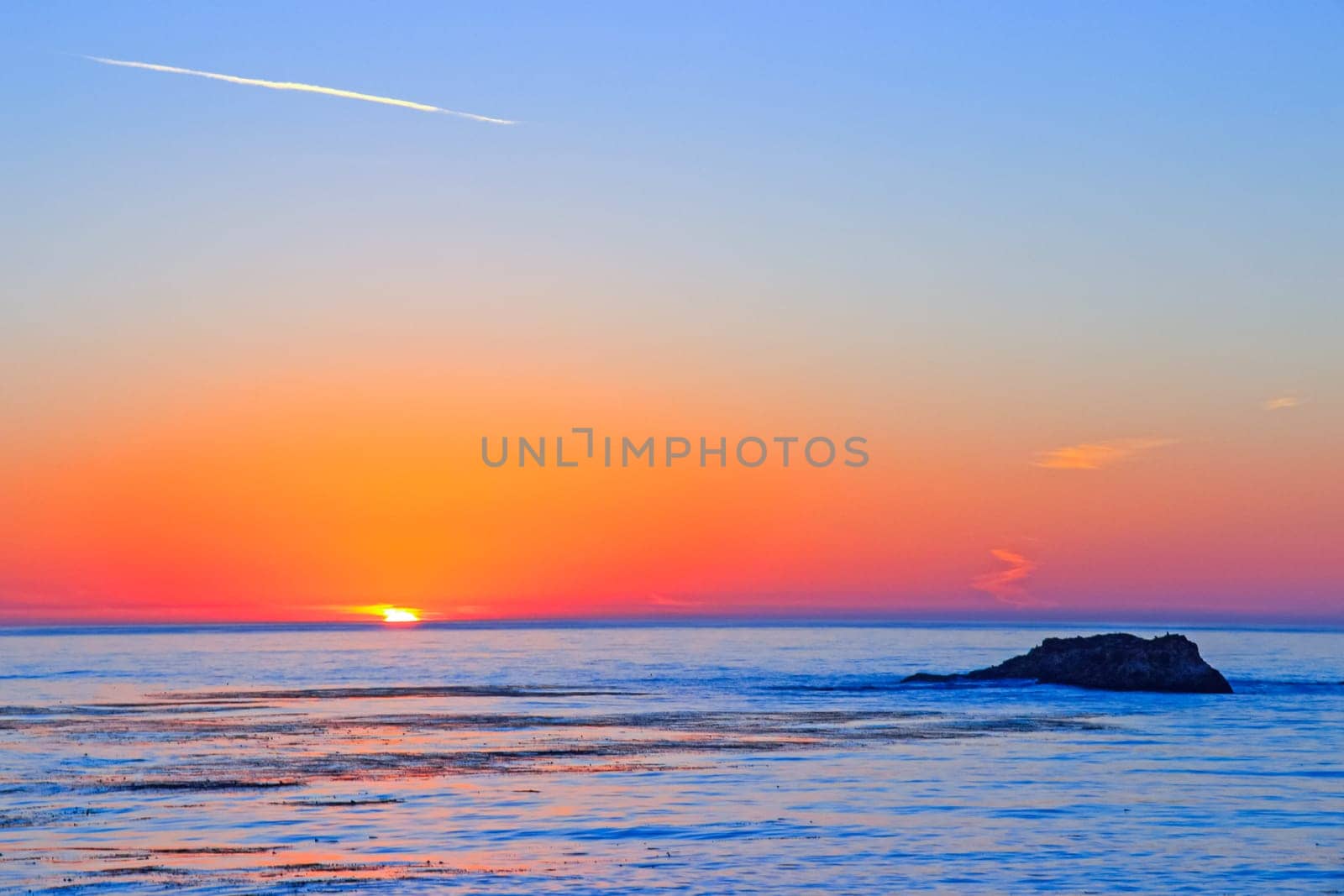 View of the Pacific Ocean in Big Sur, California