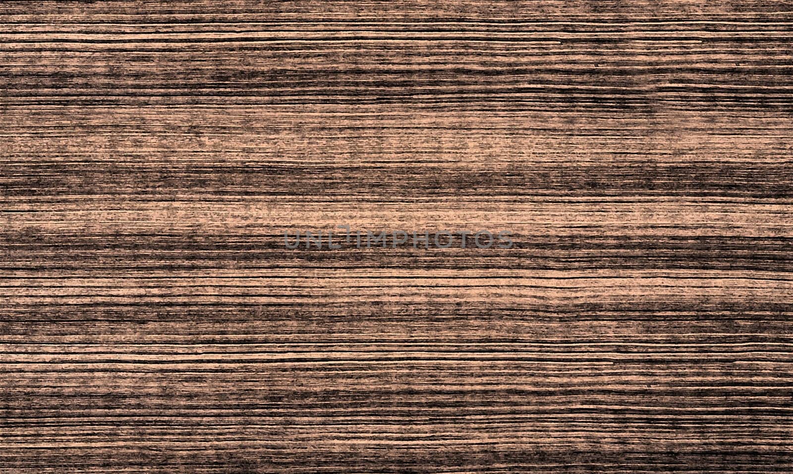 The background texture is a close-up brown striped image