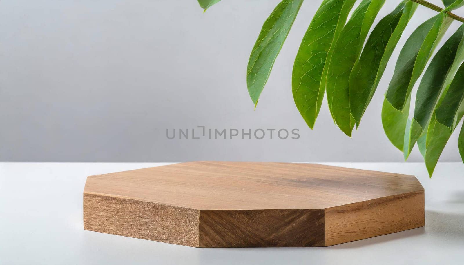 modern podium or pedestal display with platform concept on white background blank shelf stand for showing product 3d rendering