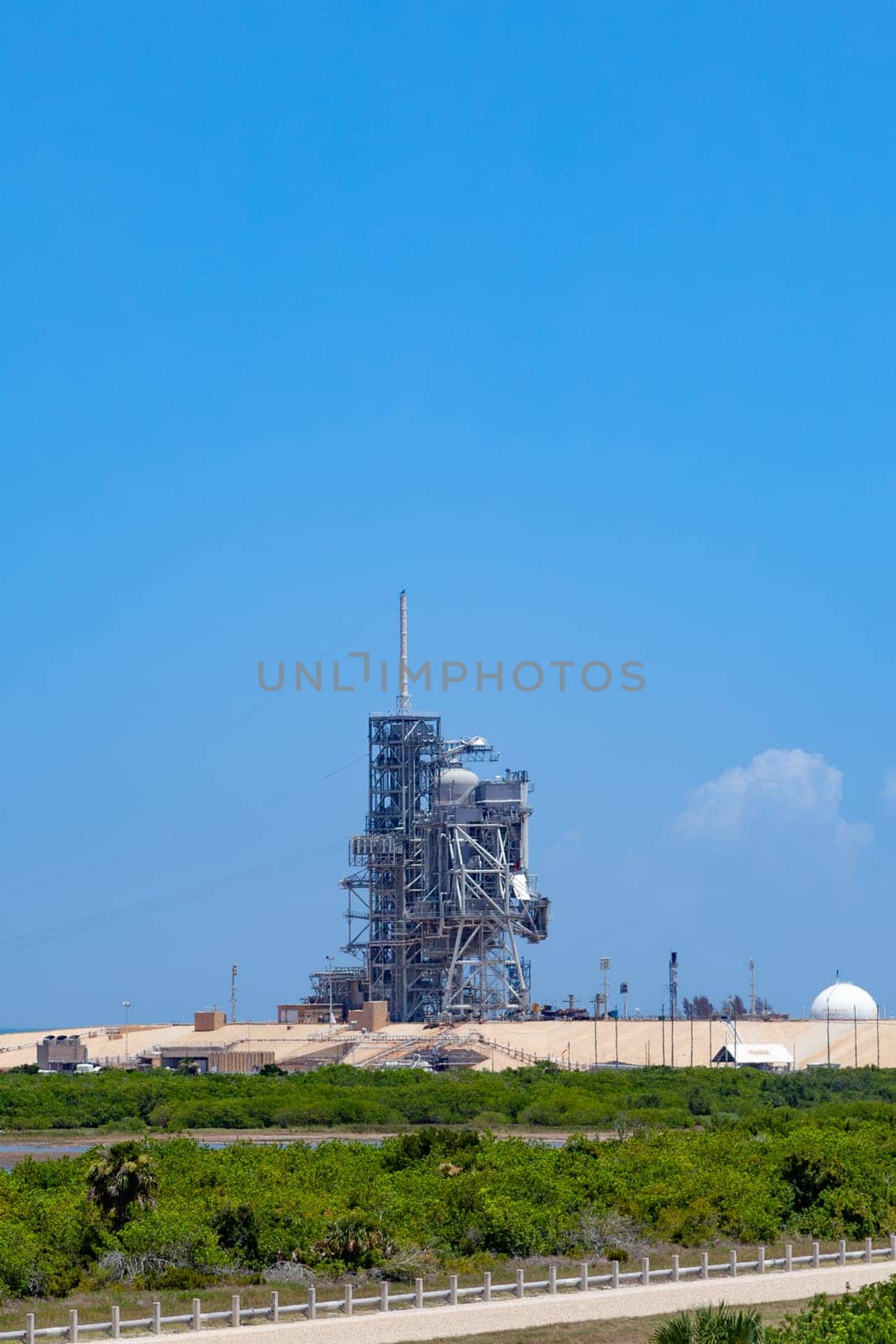 Orlando, USA - July 25, 2010: launch pad  at NASA, Kennedy Space Center in Florida, Orlando.