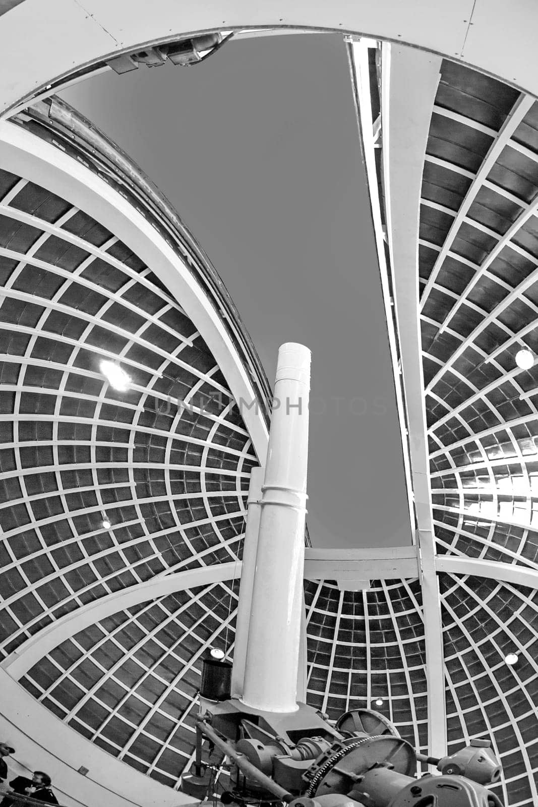 Los Angeles, USA - June 24, 2012: famous Zeiss telescope at the Griffith observatory in Los Angeles, USA.  The Zeiss Refractors of the observatory from 1935 is open to public and free due to Griffiths will.