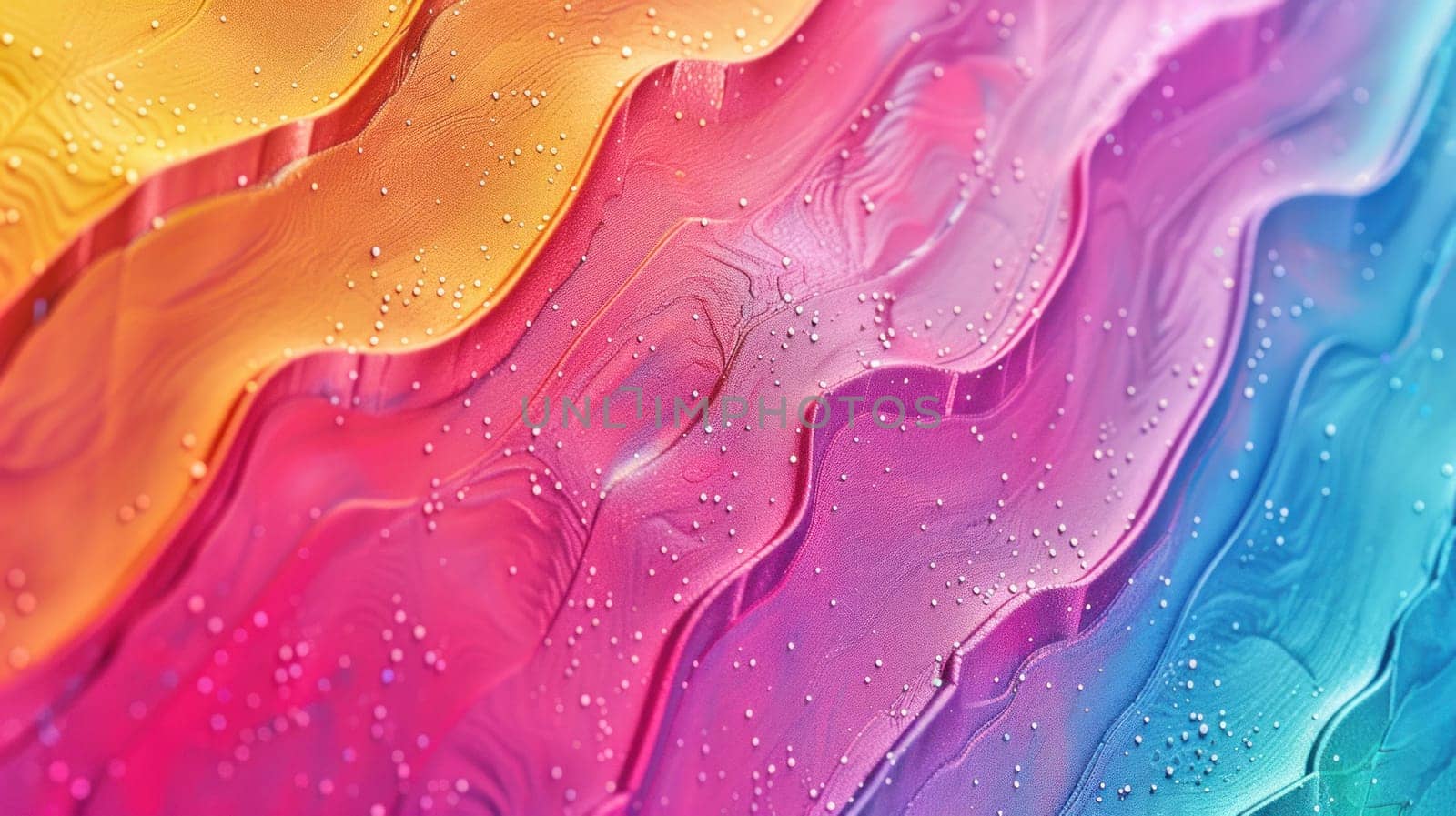 Vibrant wave patterns. Created using AI generated technology and image editing software.