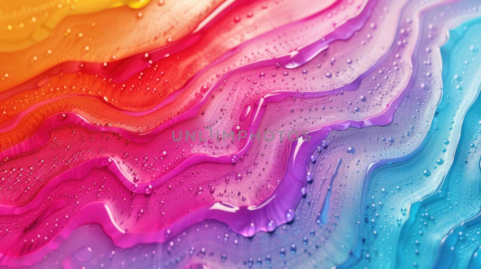 Vibrant wave patterns. Created using AI generated technology and image editing software.