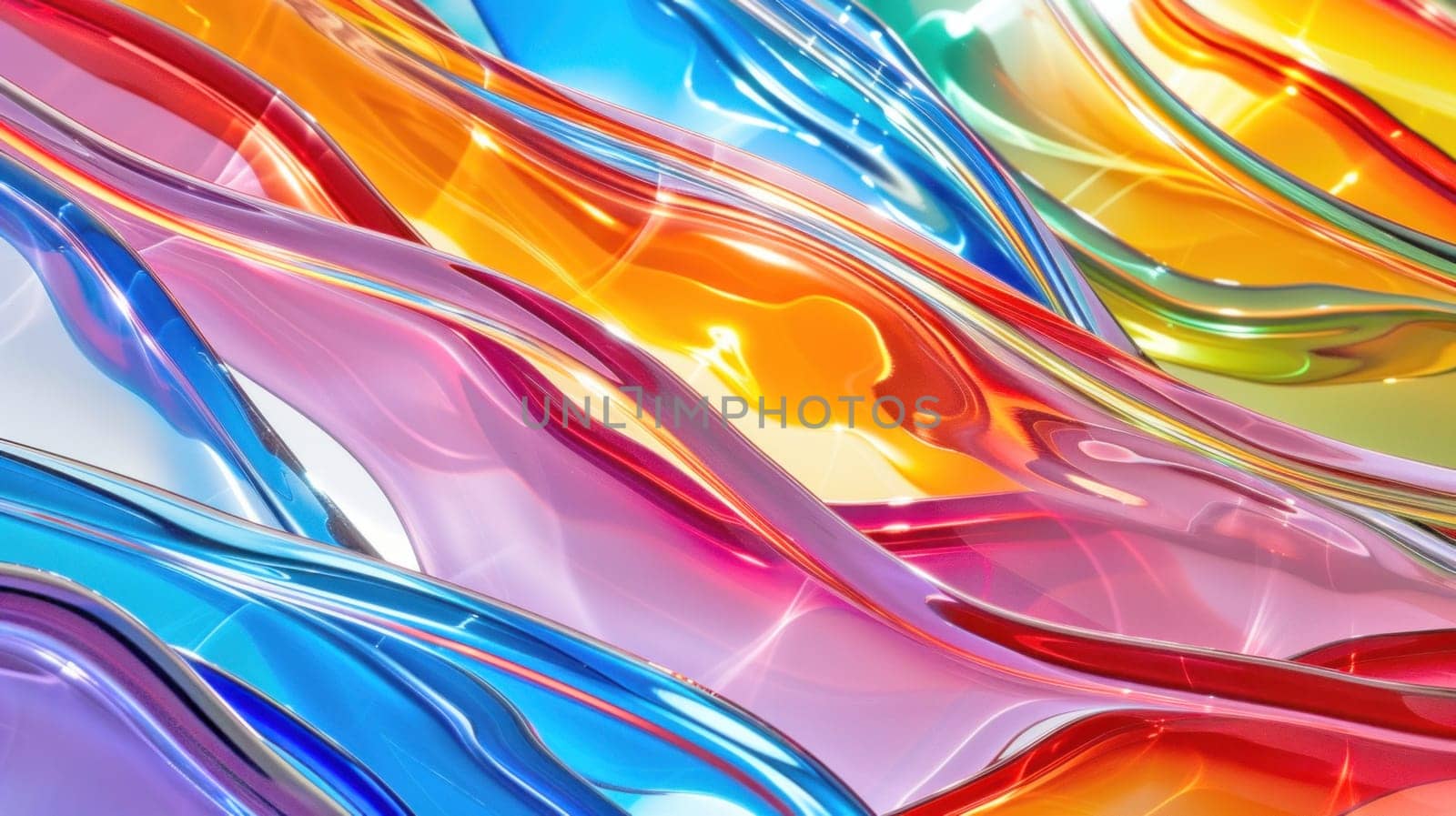 Vibrant glass art with colorful. Created using AI generated technology and image editing software.
