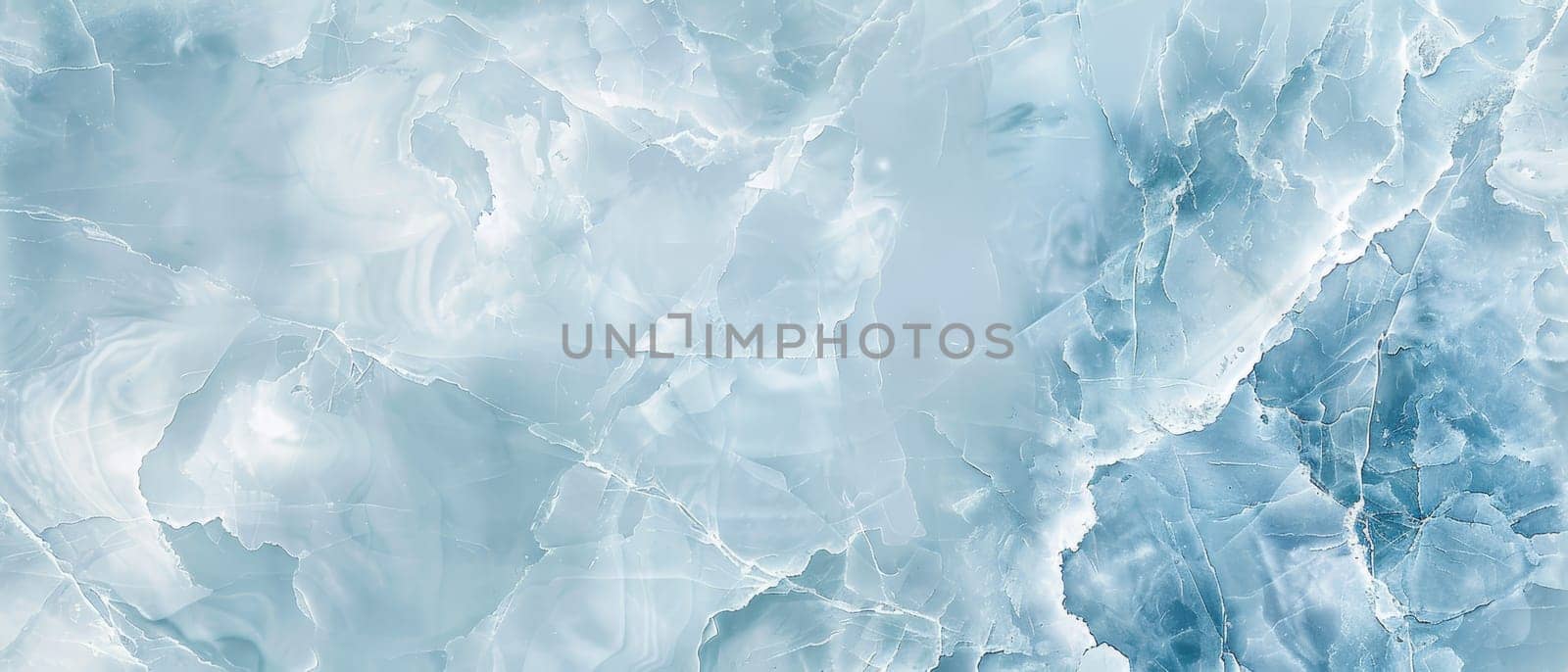 This image portrays the cool tranquility of ice blue marble with soft white veining, reminiscent of a frozen landscape under a winter sky