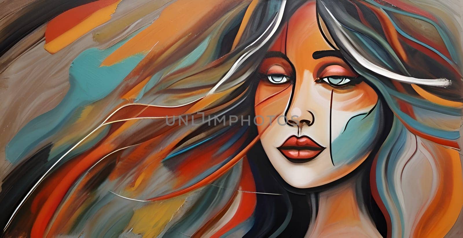 Abstract concept art of menal health problems