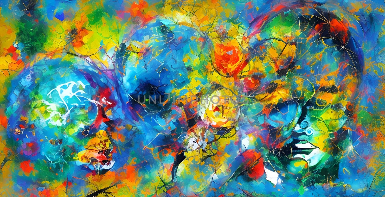 Abstract concept art of menal health problems