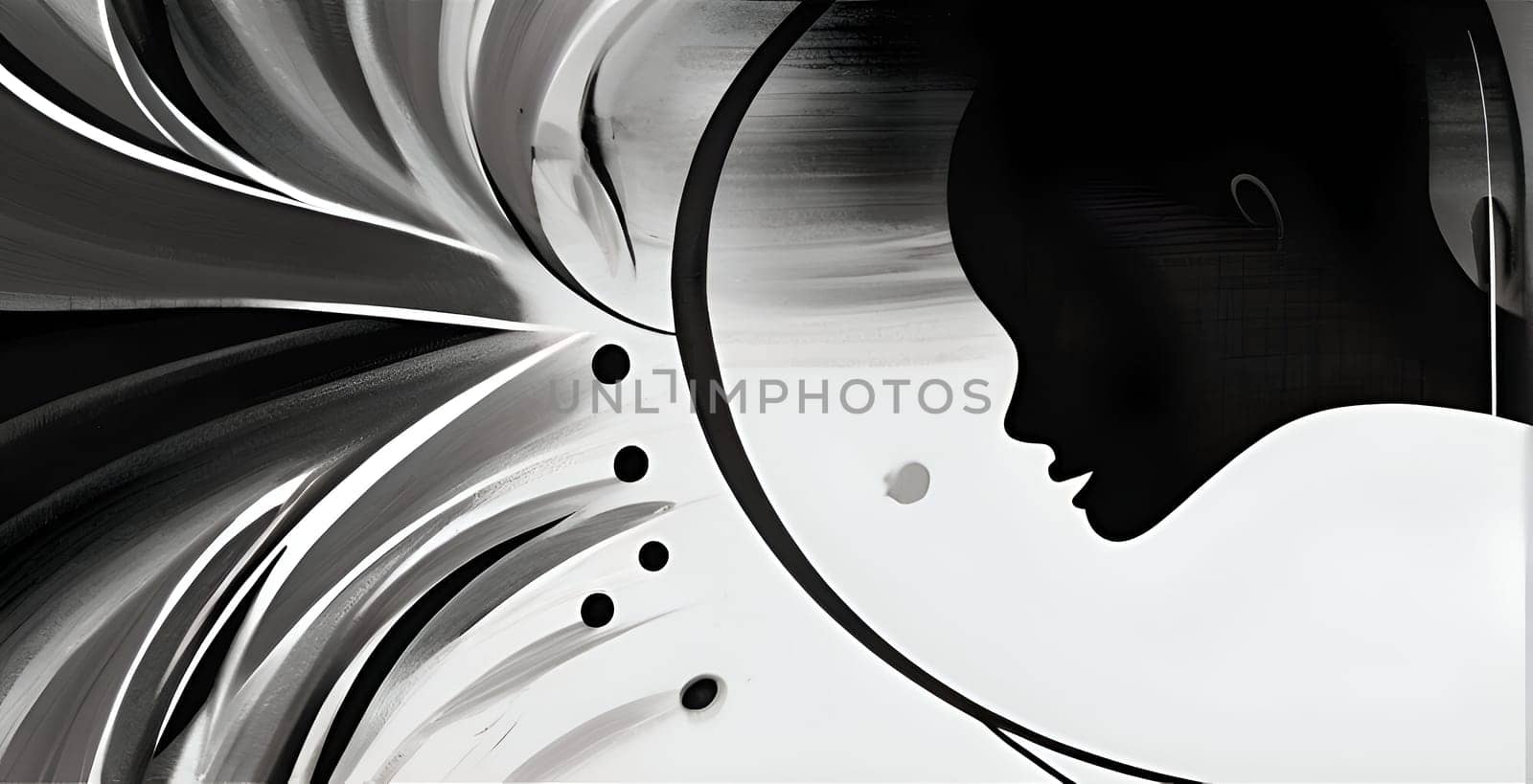 Abstract concept art of menal health problems