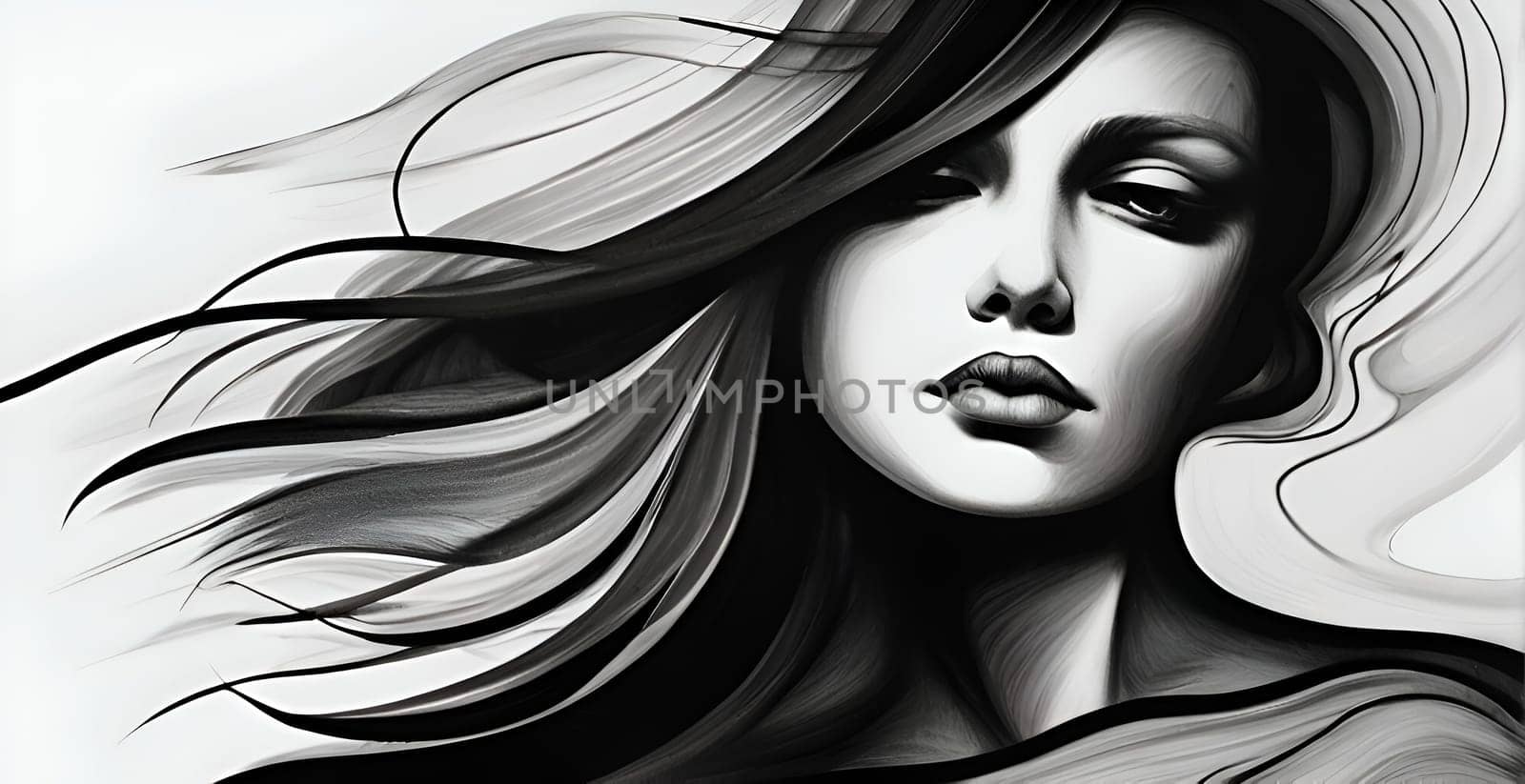 Abstract concept art of menal health problems