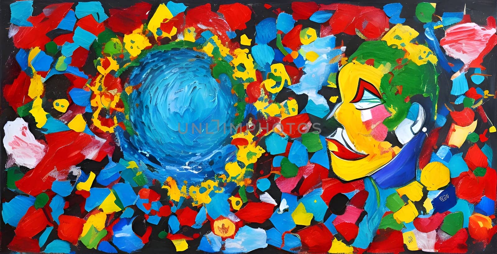 Abstract concept art of menal health problems