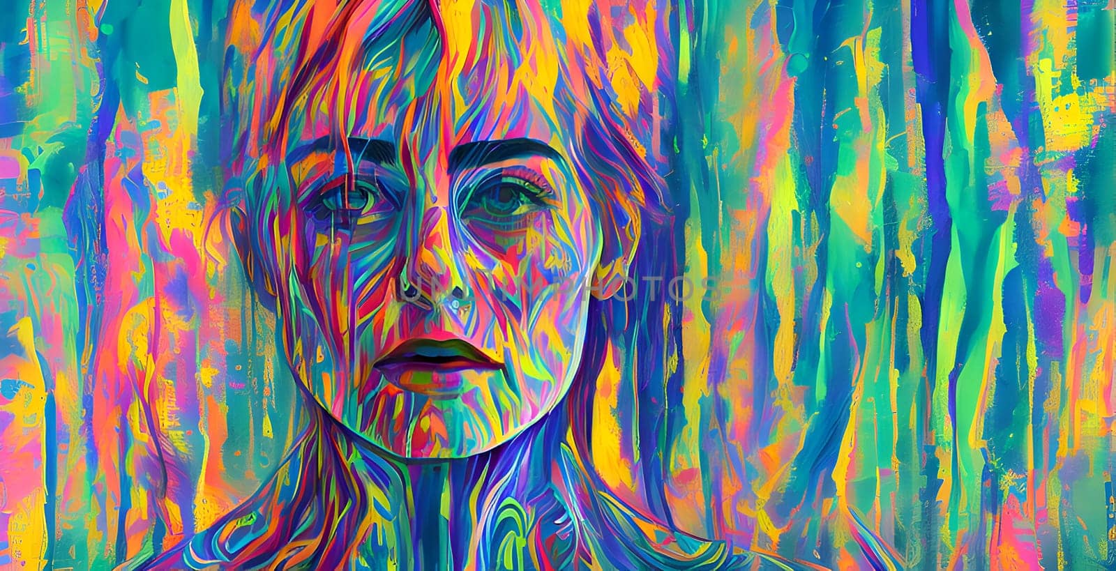 Abstract concept art of menal health problems