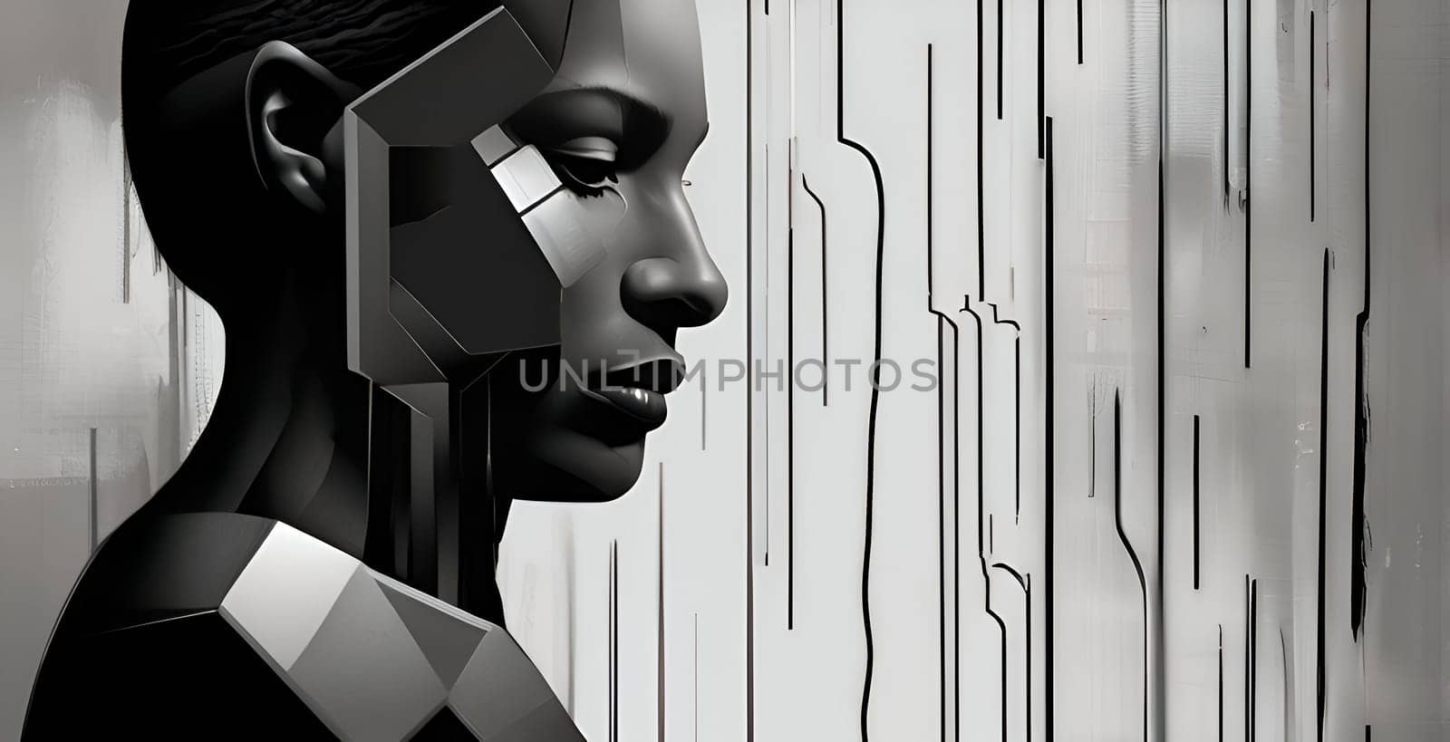 Abstract concept art of menal health problems