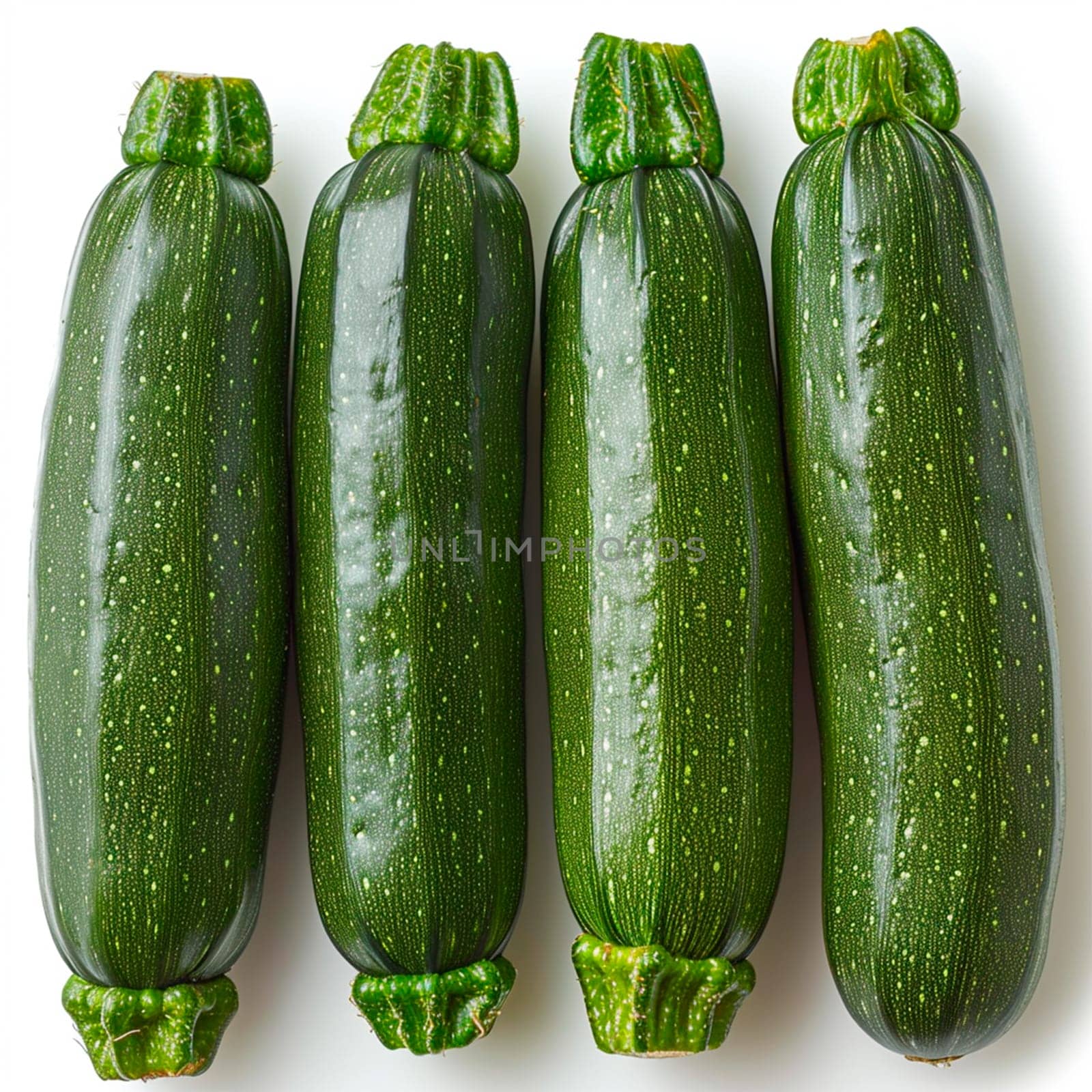 Zucchini isolated on white isolated background AI generated image