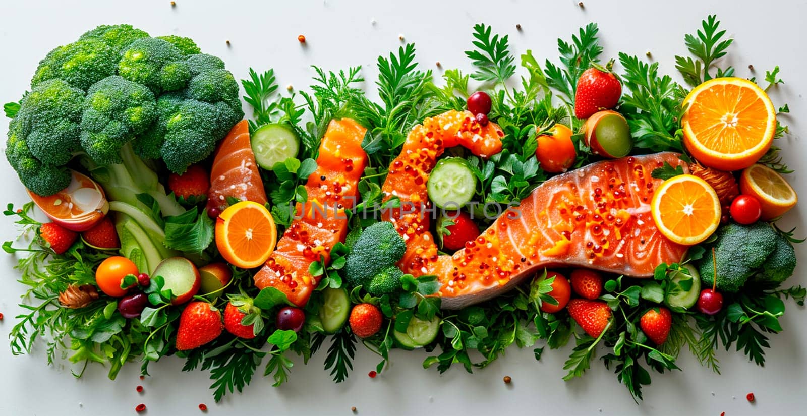 Red lightly salted fish, delicious red eco fish AI generated image