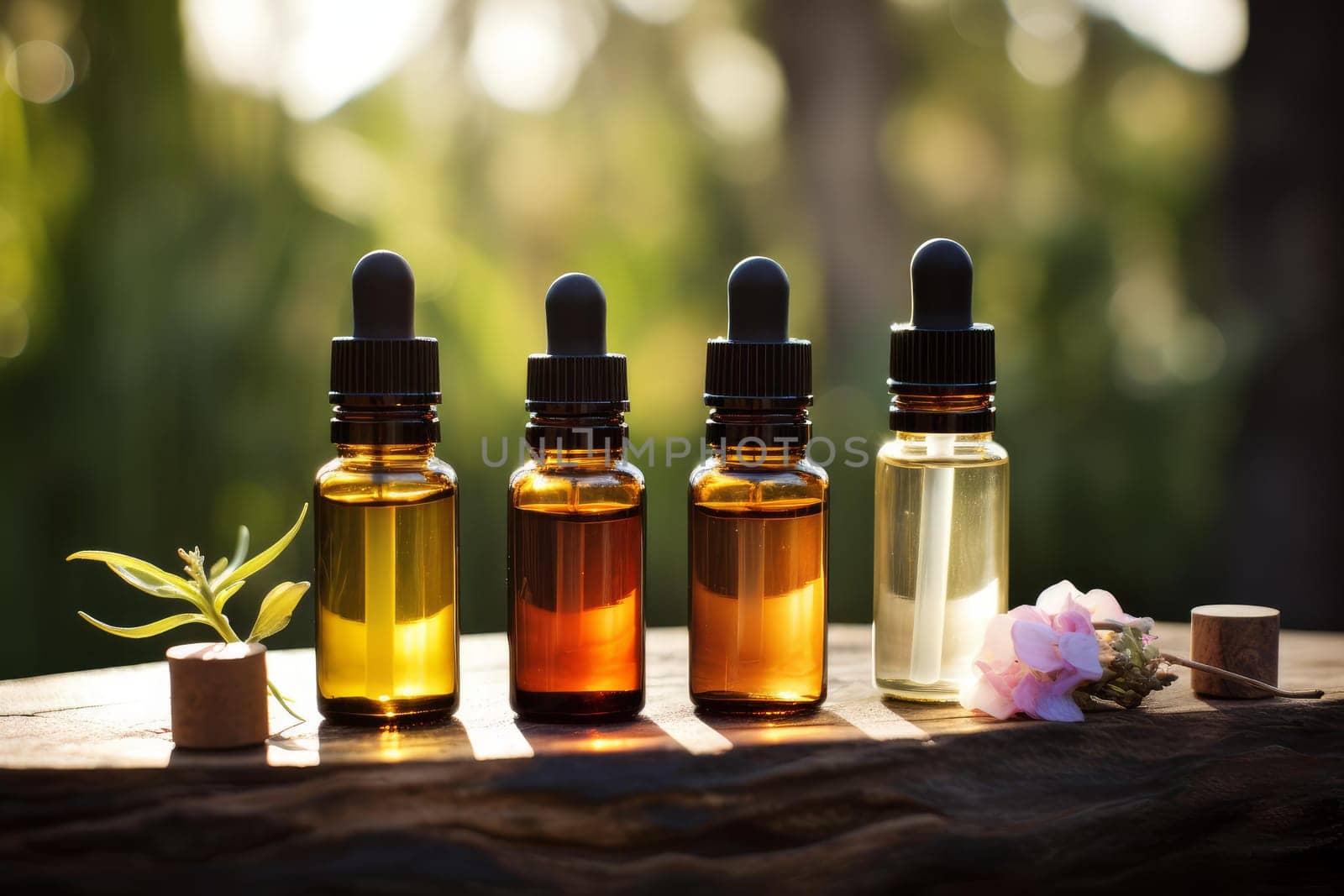 Essential oil product. Nature leaf herbal. Generate Ai
