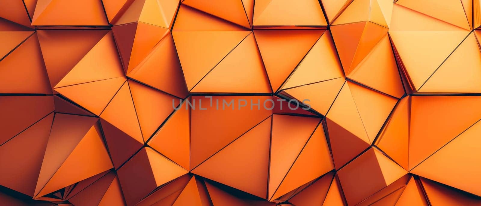 This image presents a warm, inviting background of geometric tiles in rich orange hues. The seamless pattern exudes a cozy warmth, perfect for creating an inviting atmosphere