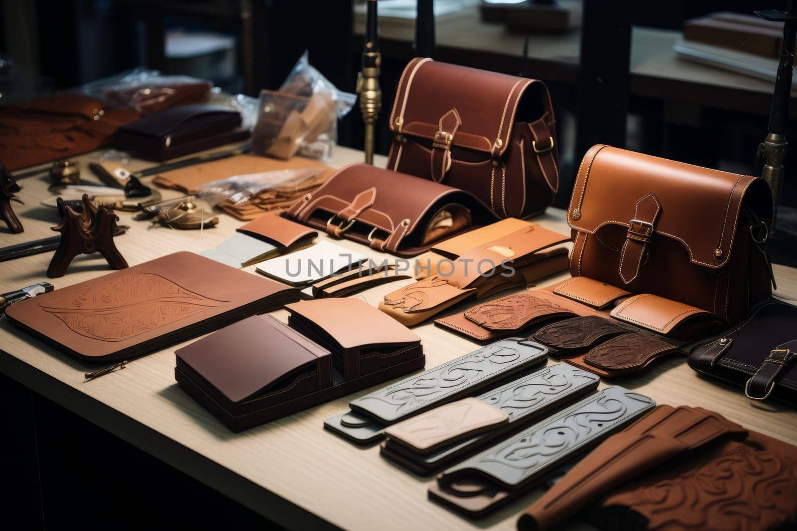 Making leather goods craft. Design tool. Generate Ai