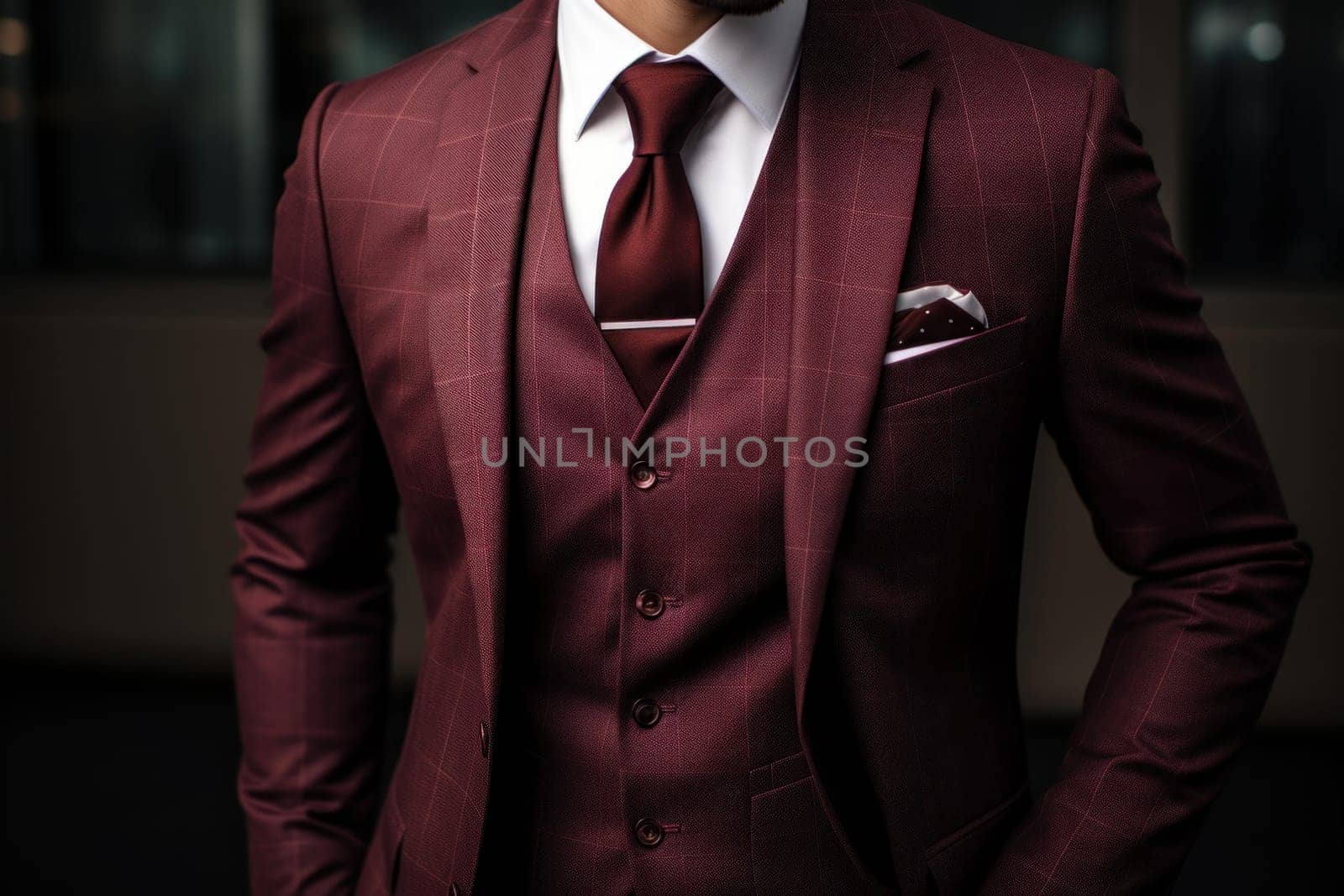 Businessman suit. Nature studio person. Generate Ai