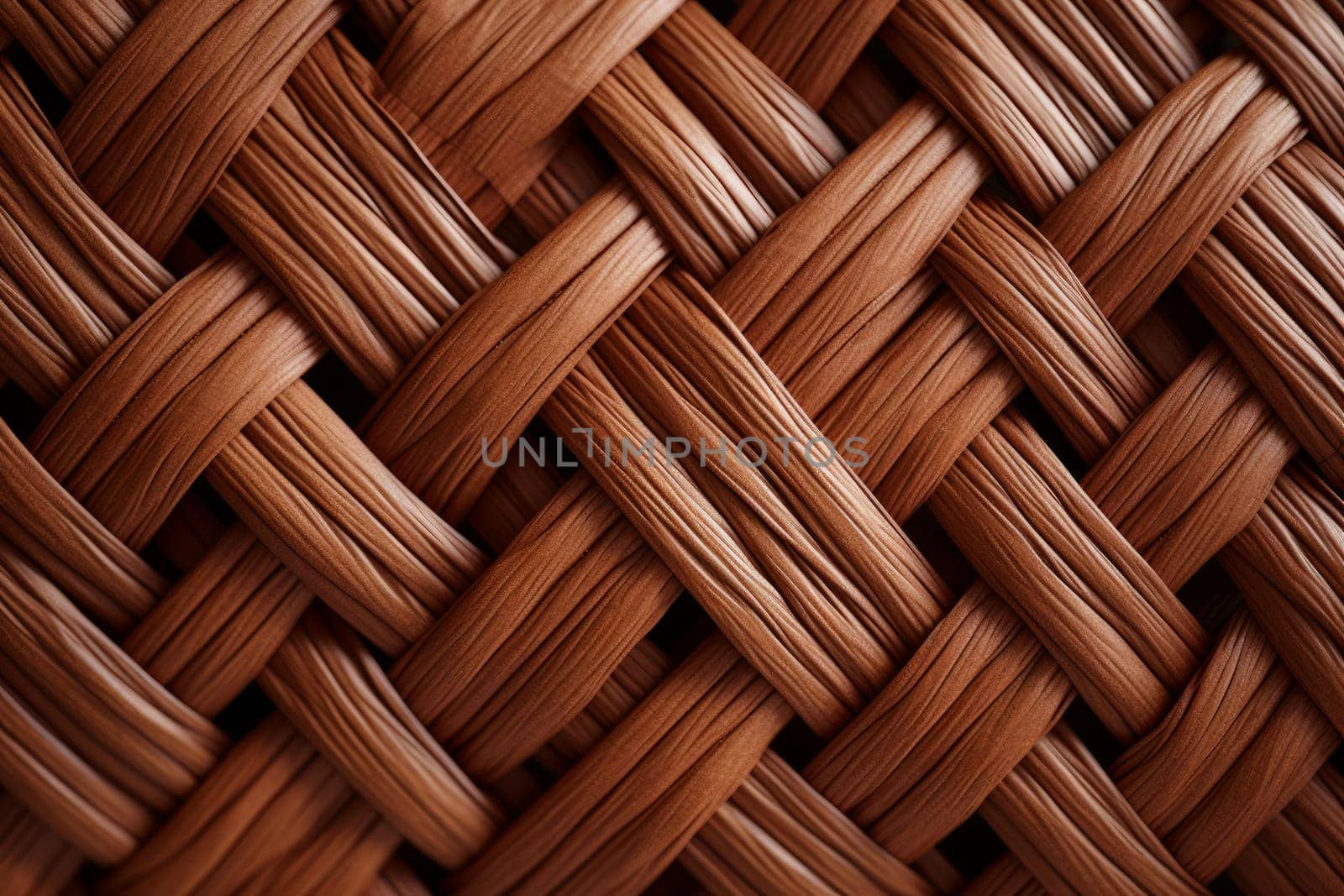 Rattan seamless texture banner. Wallpaper weave square art decoration. Generate Ai