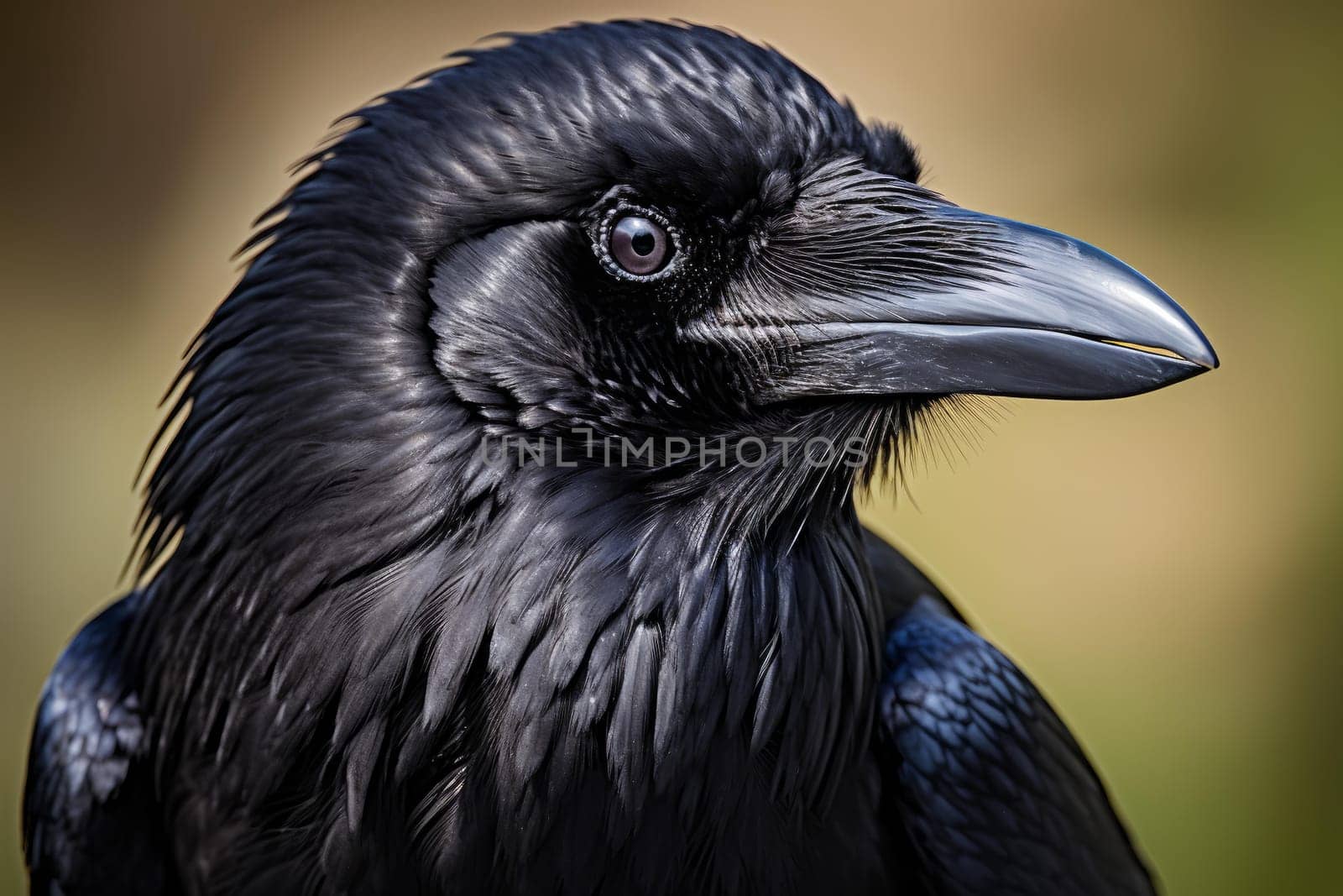 Raven bird fly. Nature crow bird. Generate Ai