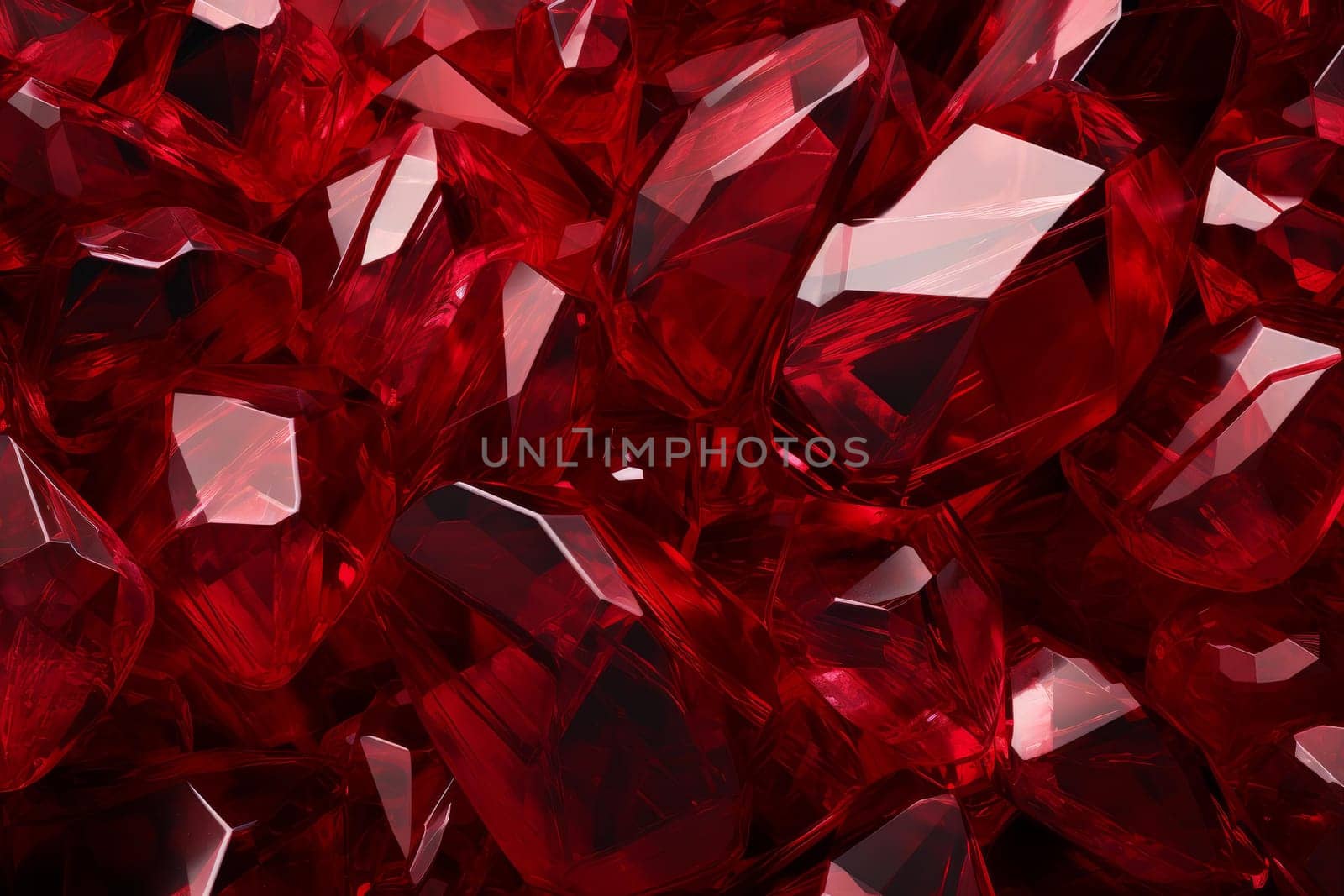 Red crystal surface. Crimson precious sparkling stone gem brilliant. Generate ai