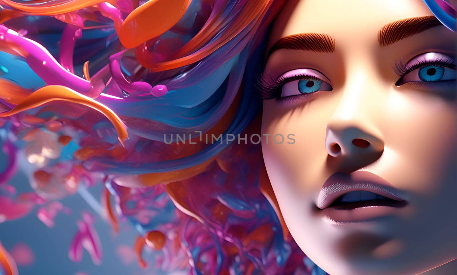 Abstract concept art of menal health problems