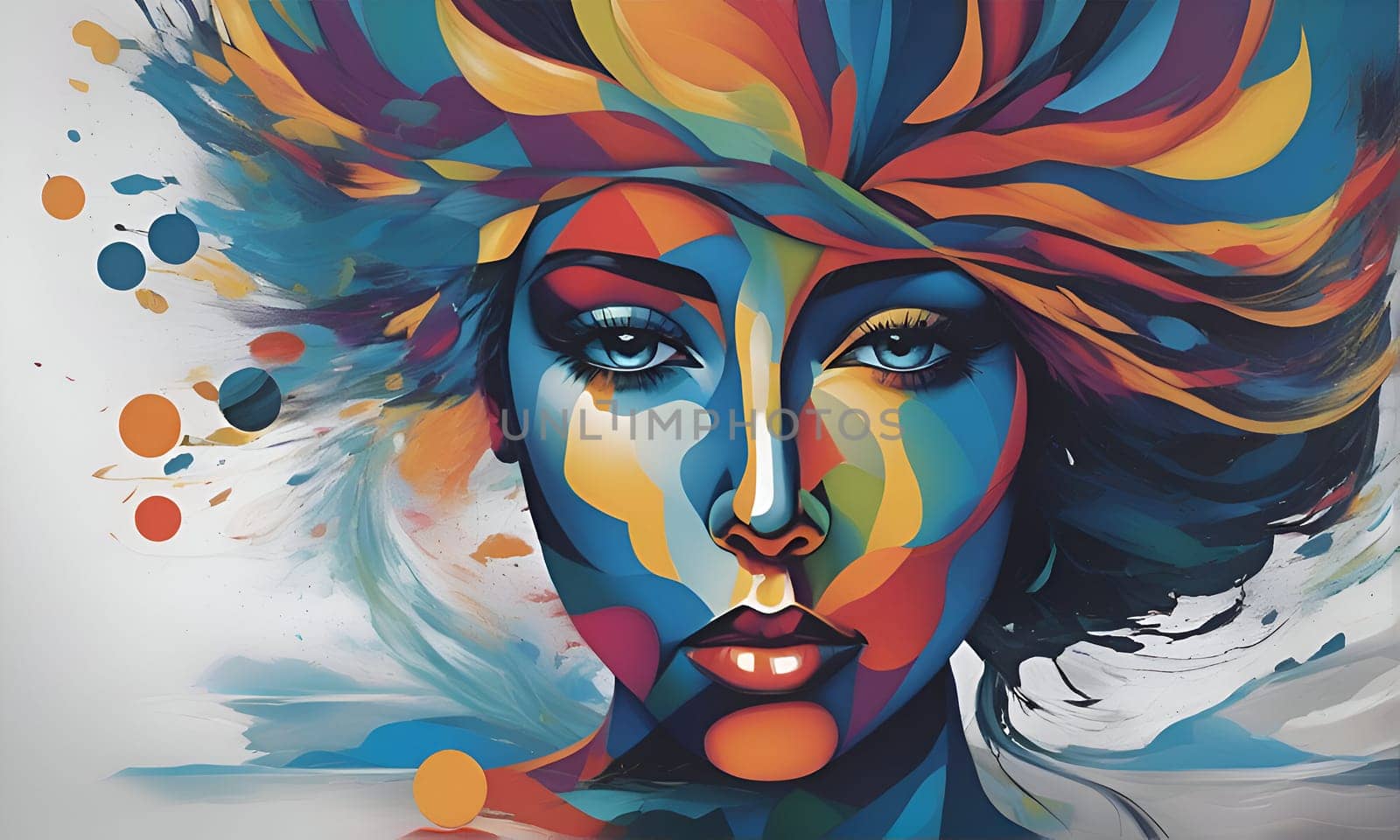 Abstract concept art of menal health problems