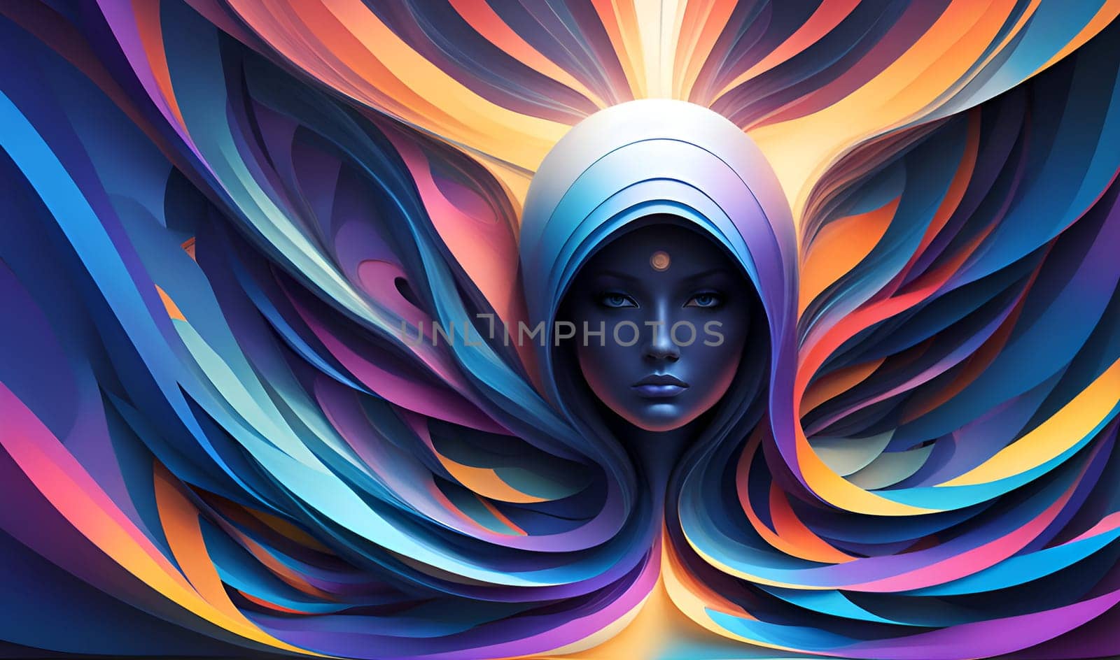 Abstract concept art of menal health problems