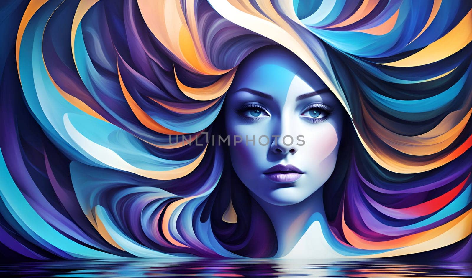 Abstract concept art of menal health problems