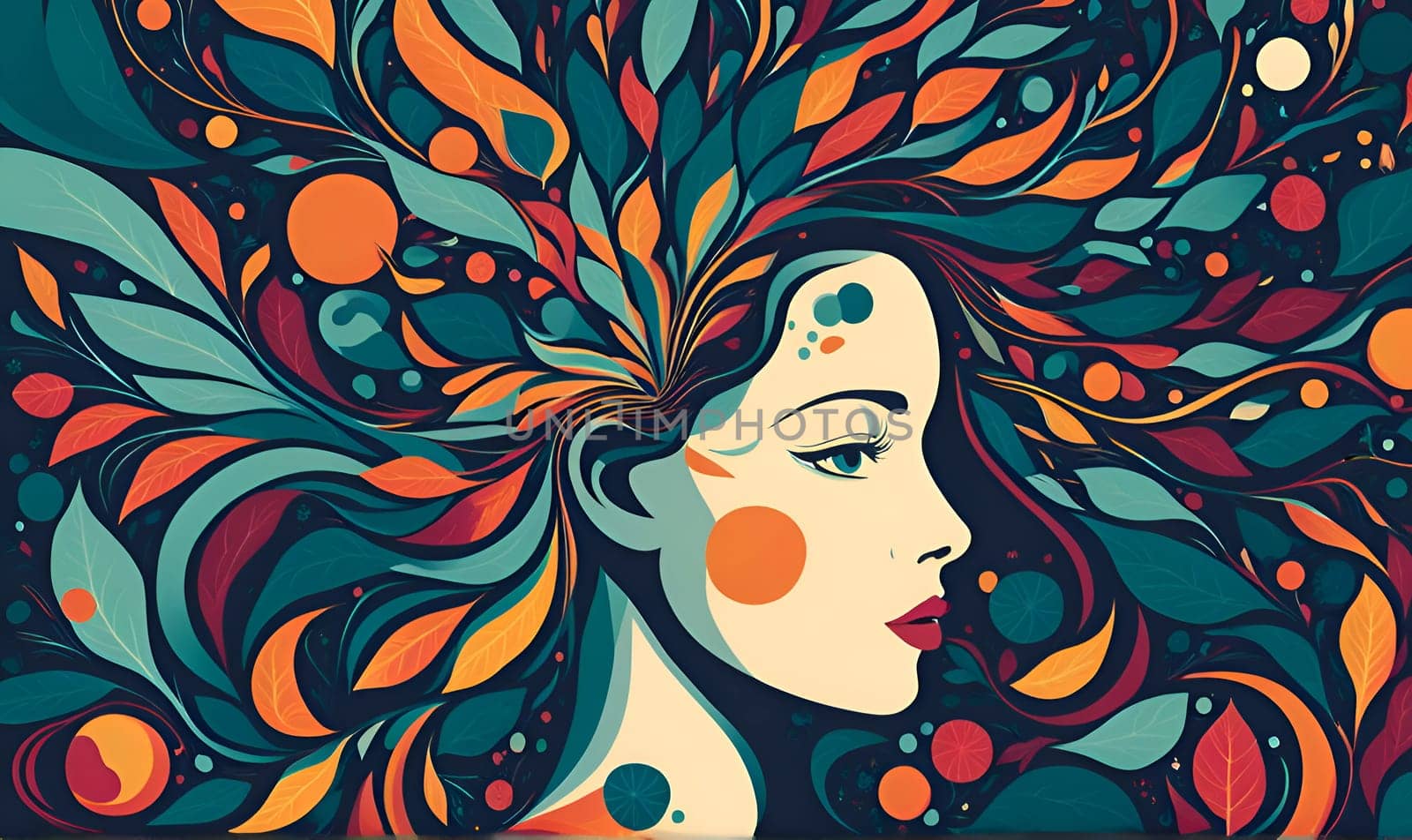 Abstract concept art of menal health problems
