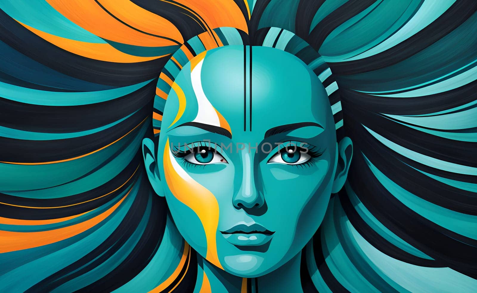 Abstract concept art of menal health problems