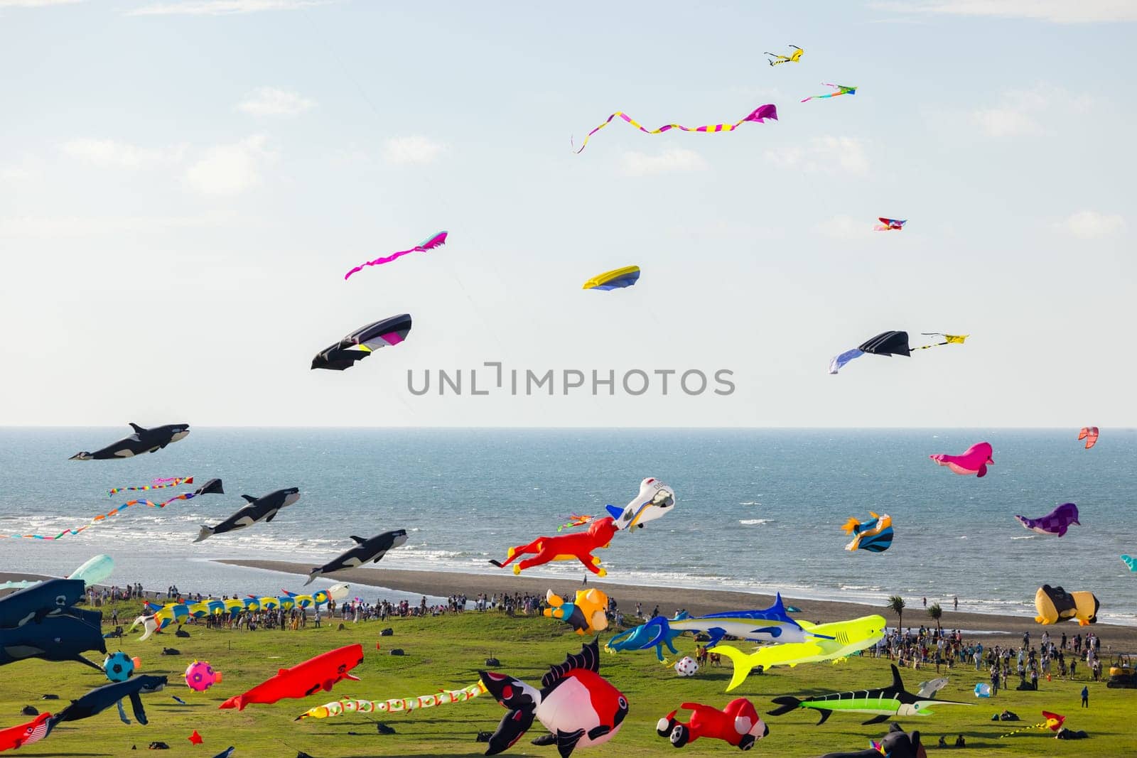 Hsinchu, Taiwan 10 September 2023: Hsinchu city international kite festival at park